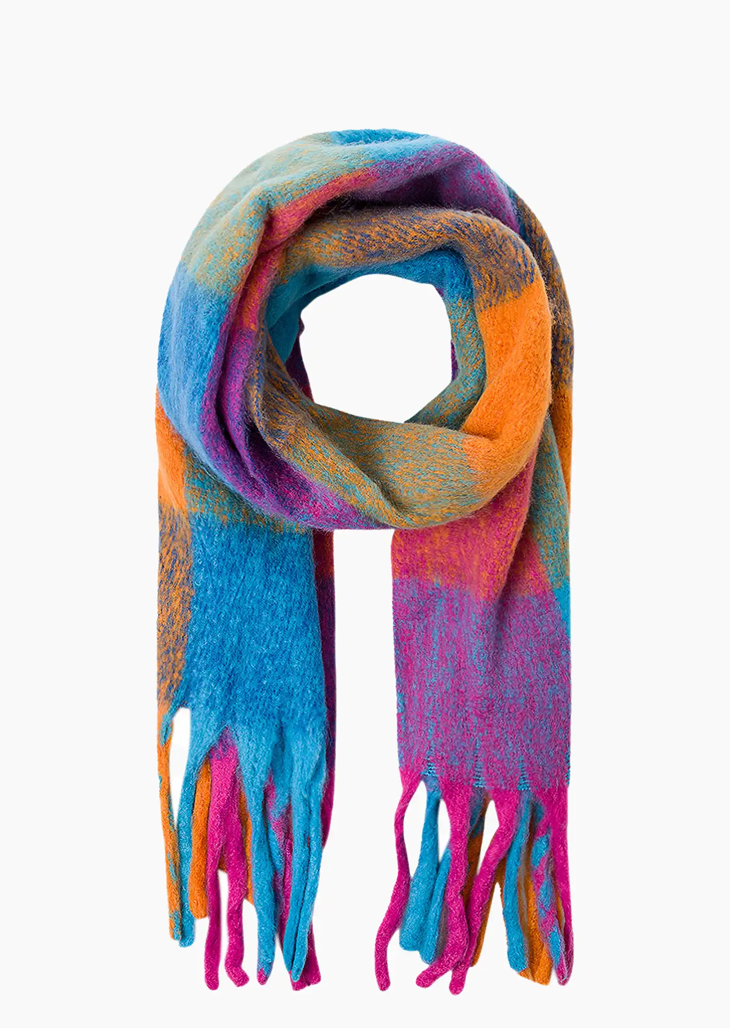 kuscheliger Winterschal, bunt