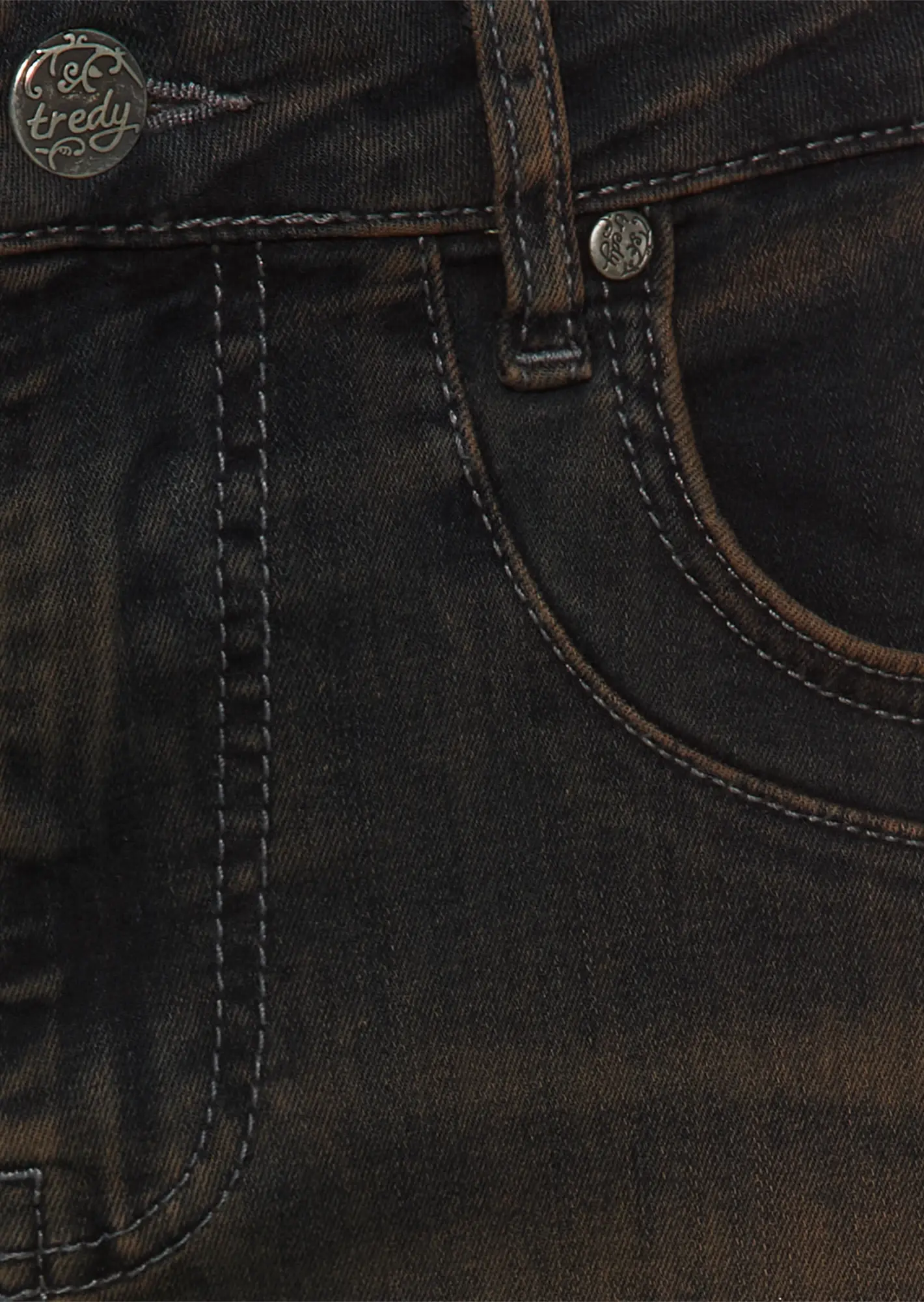 Jeans im Bootcut-Style, dirty tint