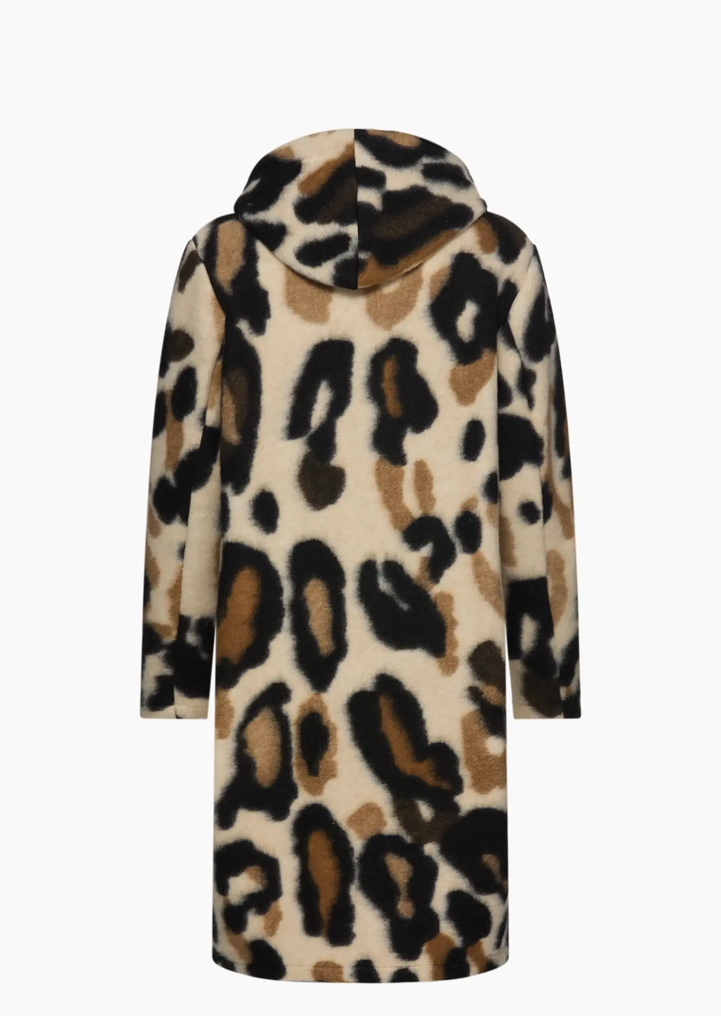 Mantel im Animalprint, beige