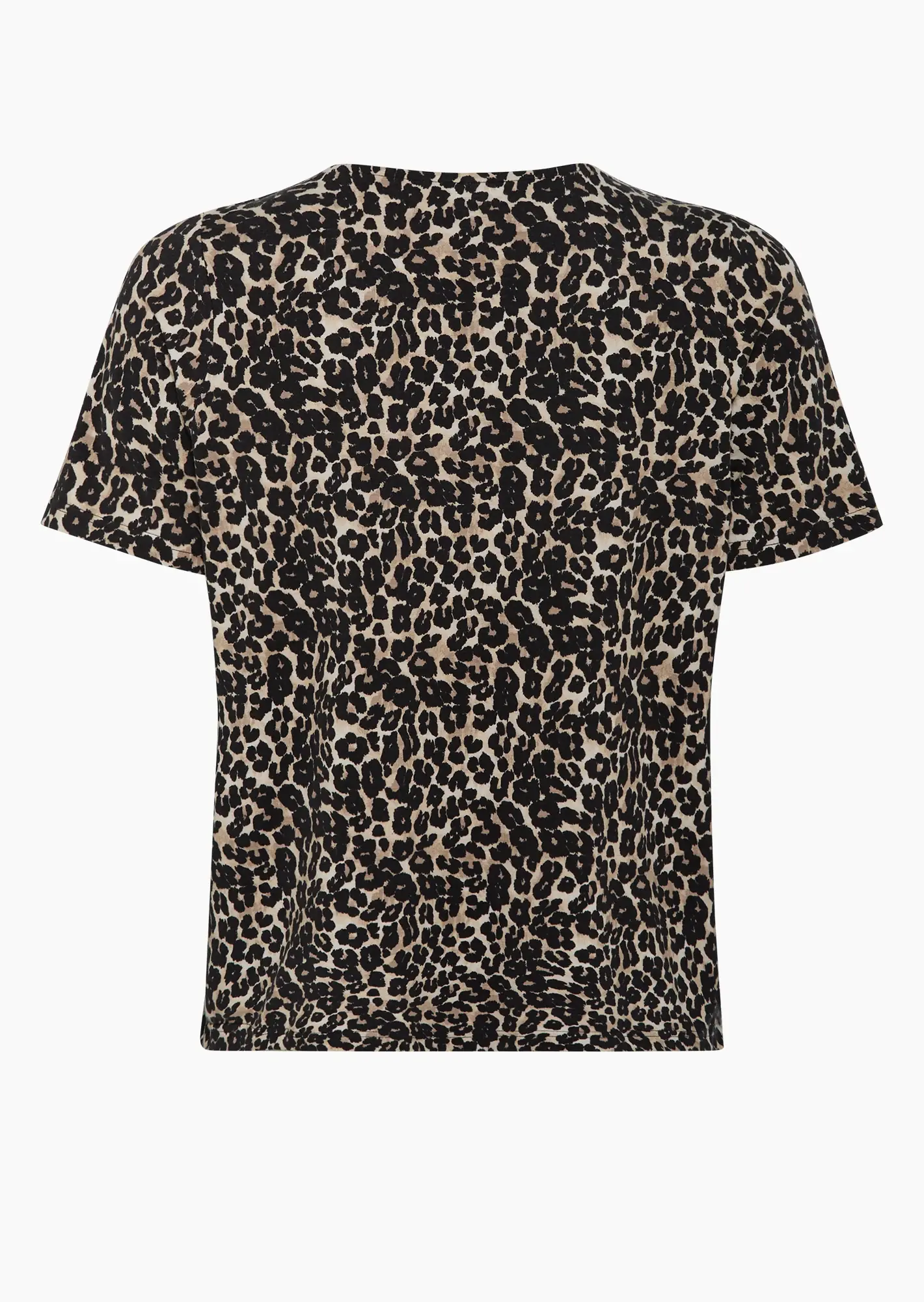 Leoshirt mit dekorativem Ausschnitt, crema