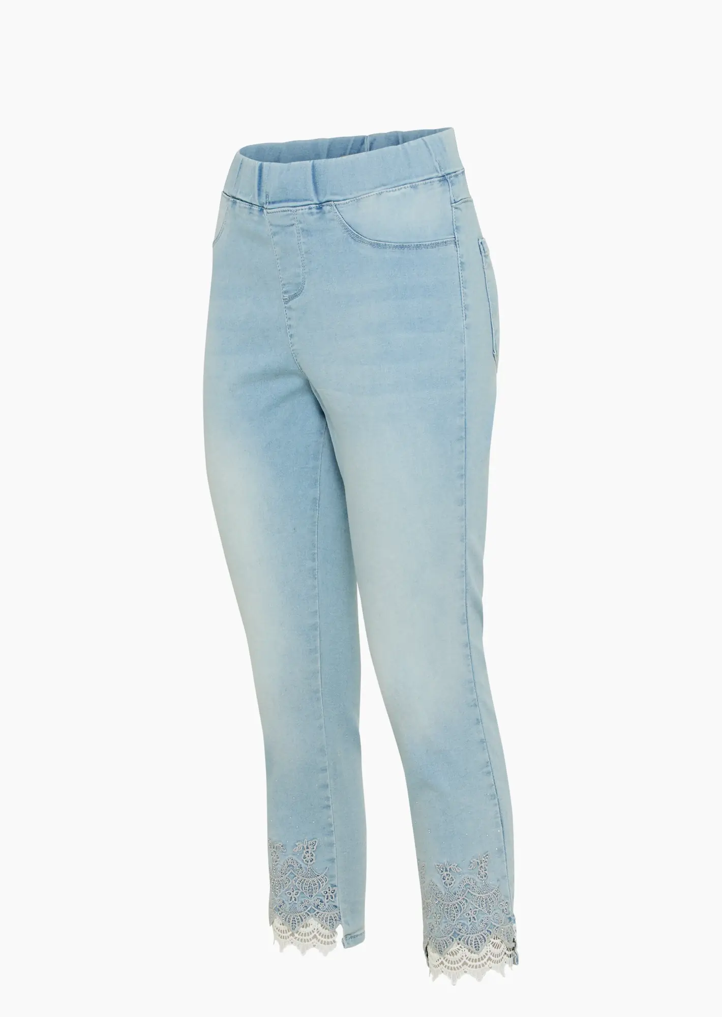 Jeggings mit detailverliebtem Highlight, bleached denim