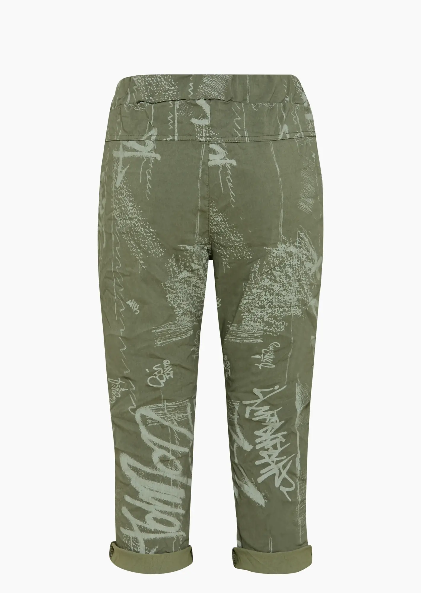 Capri-Joggpants mit Print, khaki