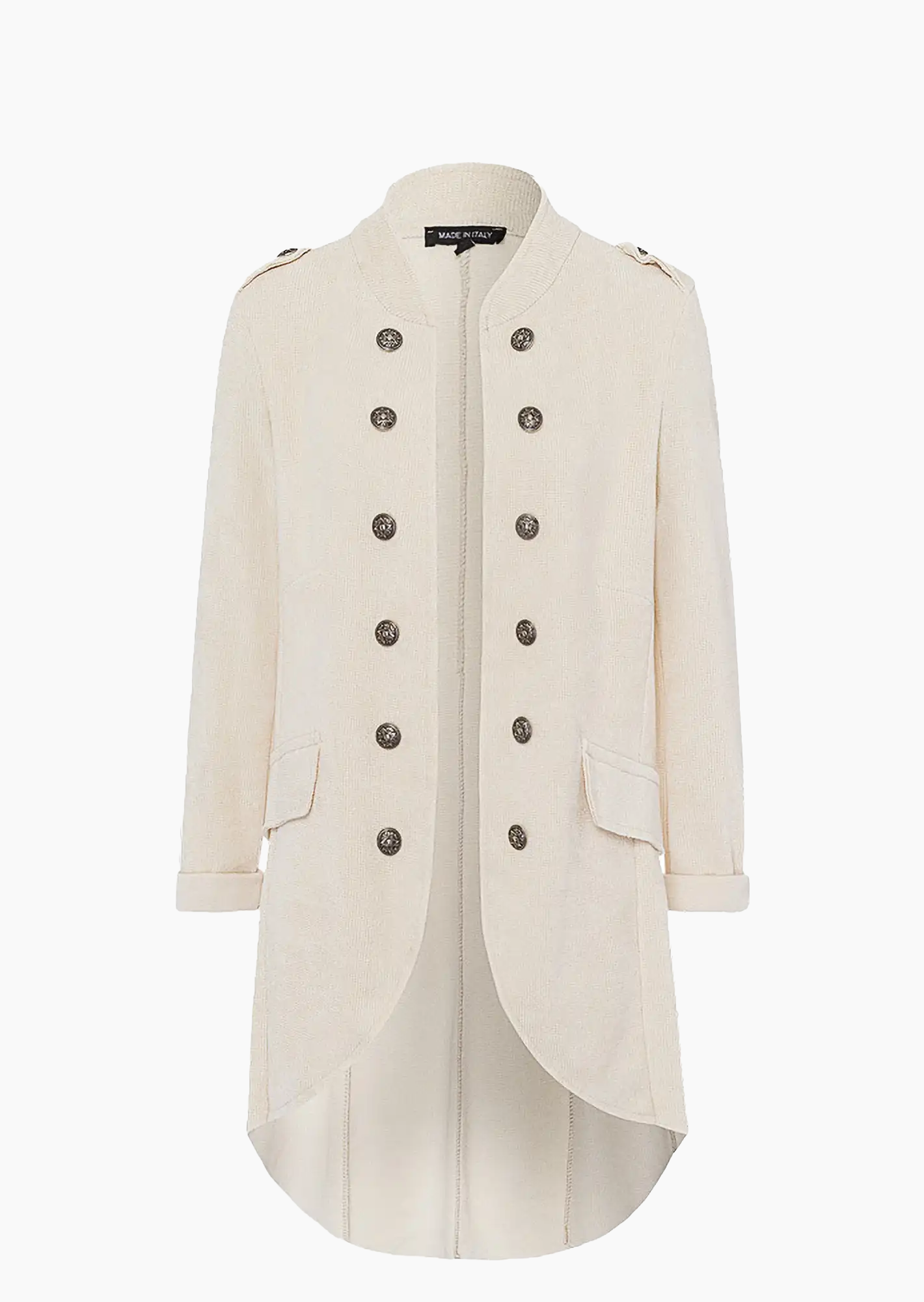 Blazer im Military-Style, crema