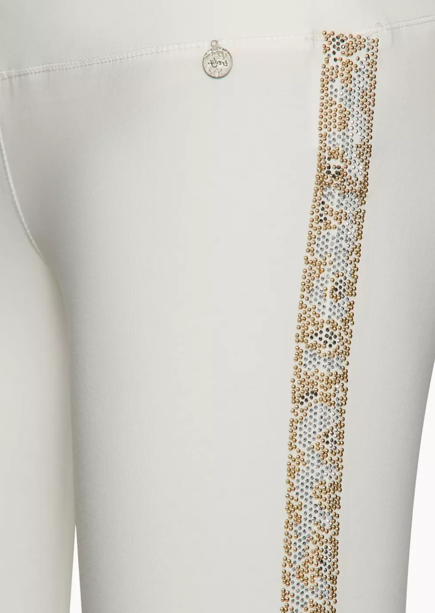 Leggings mit Galonstreifen, offwhite
