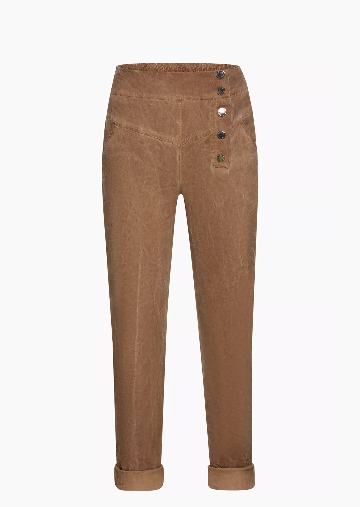 Joggpants mit Knöpfen, cappuccino