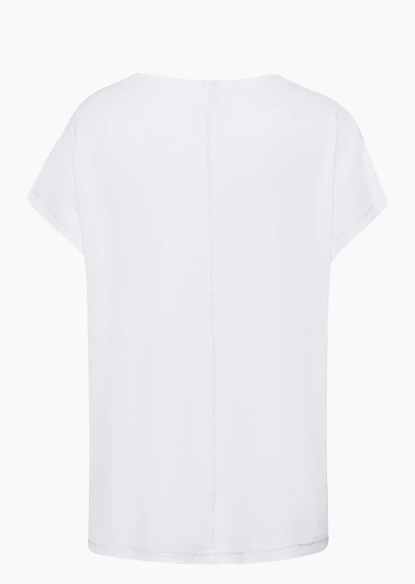Shirt mit Ziersteinen, weiß