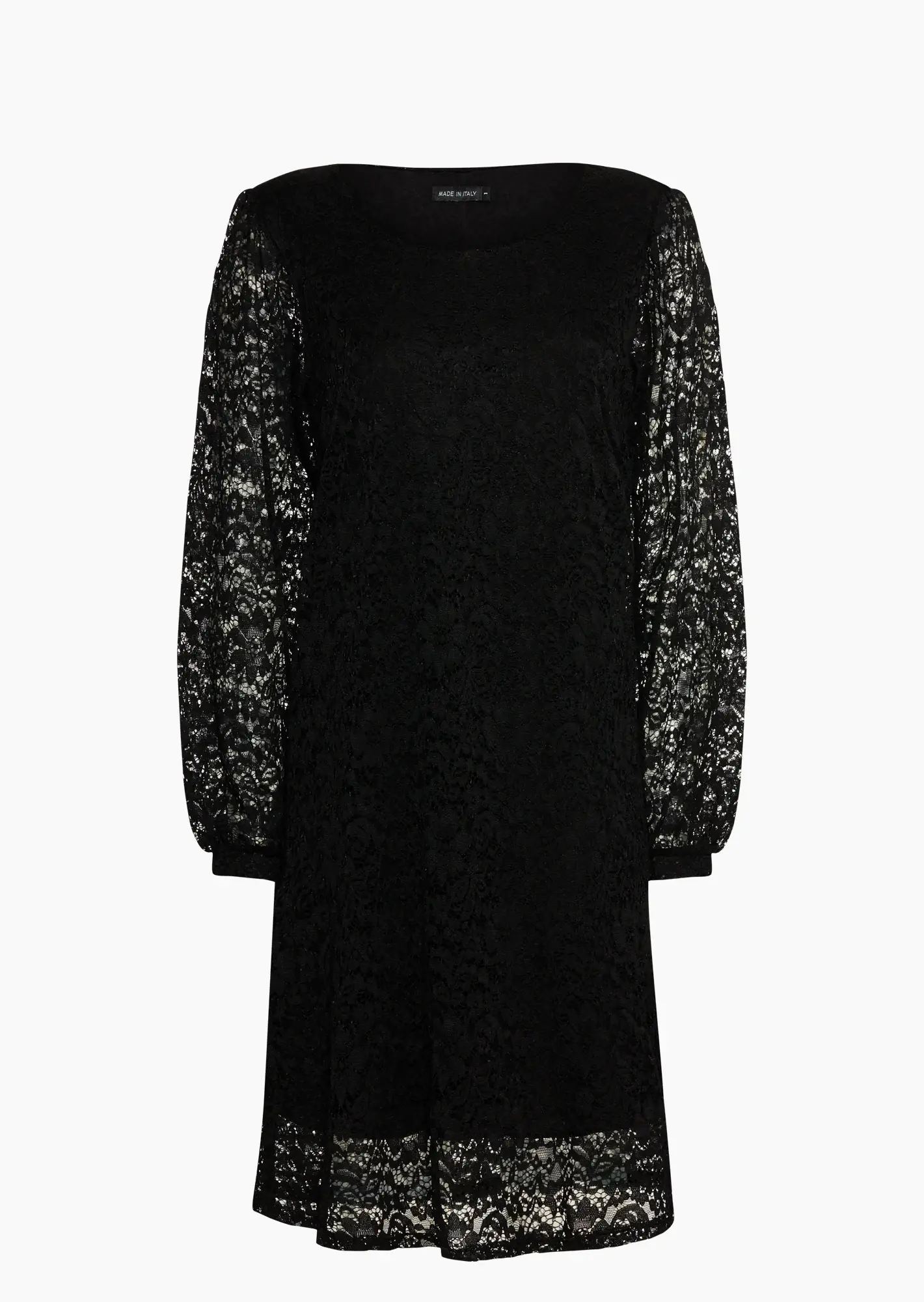 Alloverspitzenkleid, schwarz