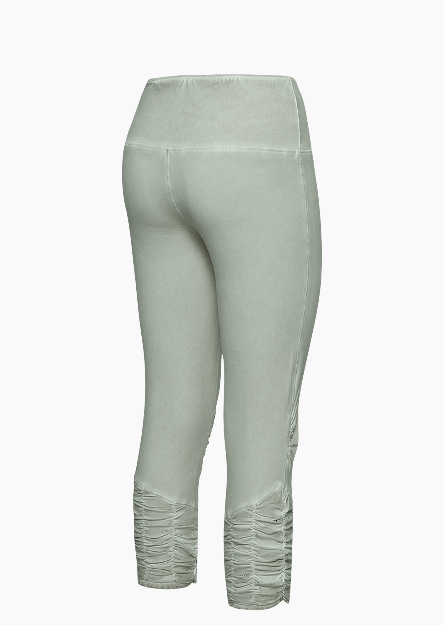 Leggings mit Ziersteinen, salbei
