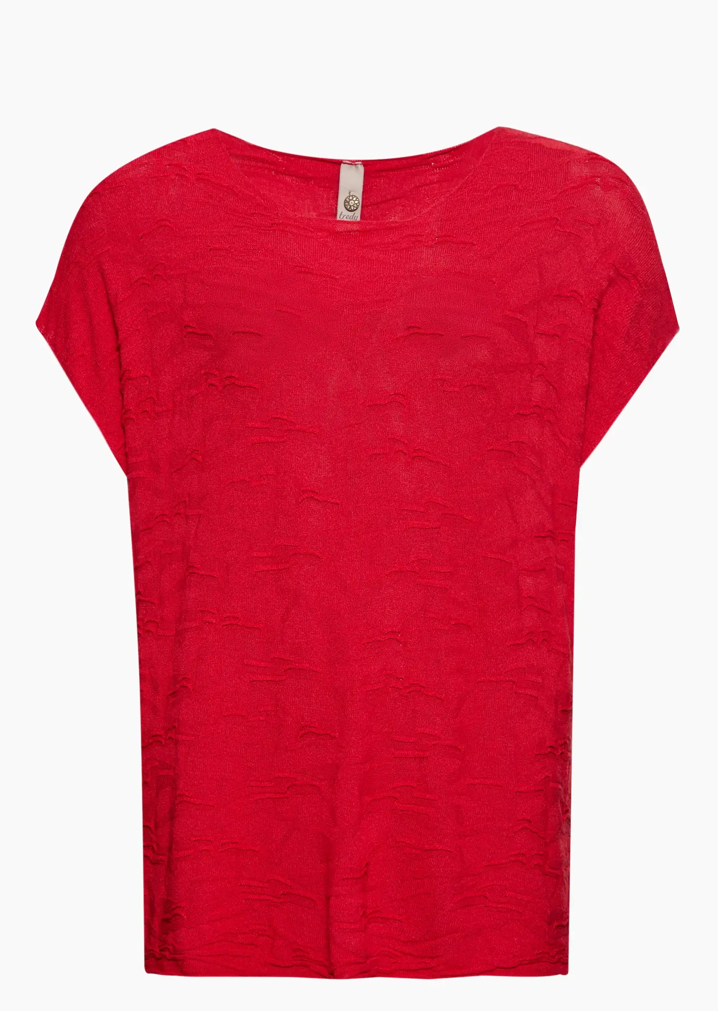 Strickshirt mit Struktur, tredyrot