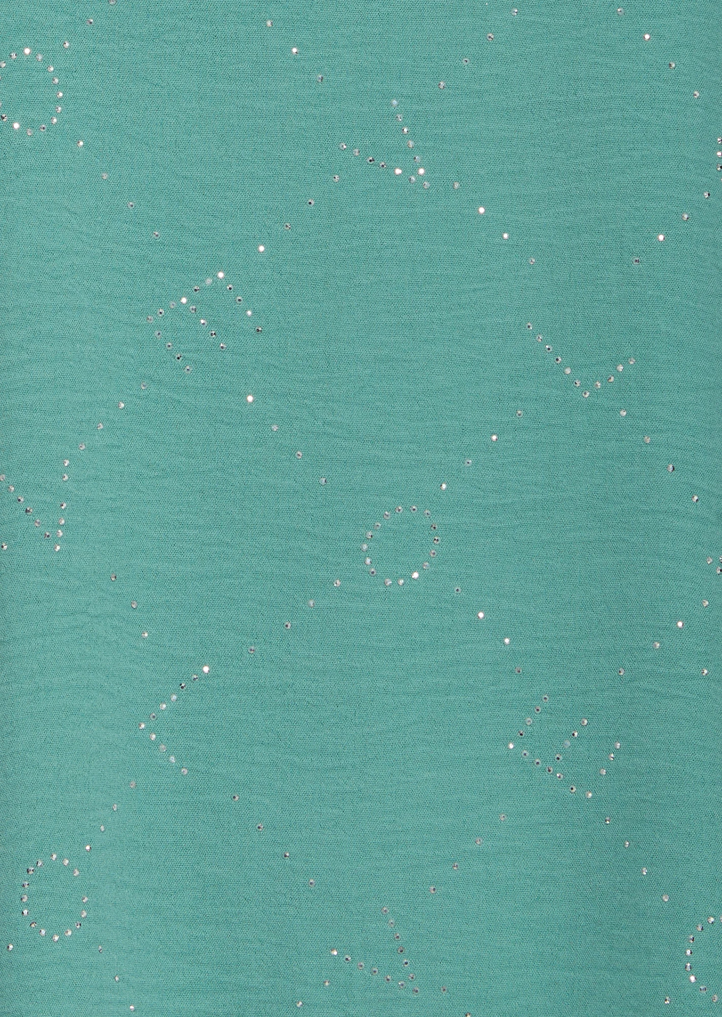 Bluse mit dekorativen Ziersteinen, misty green