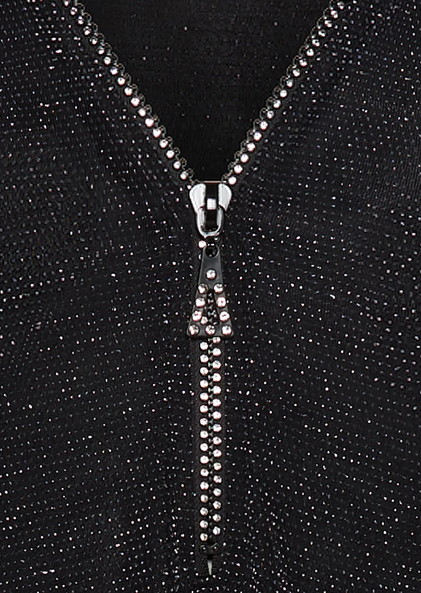 elegantes Kleid mit Glitzer, schwarz