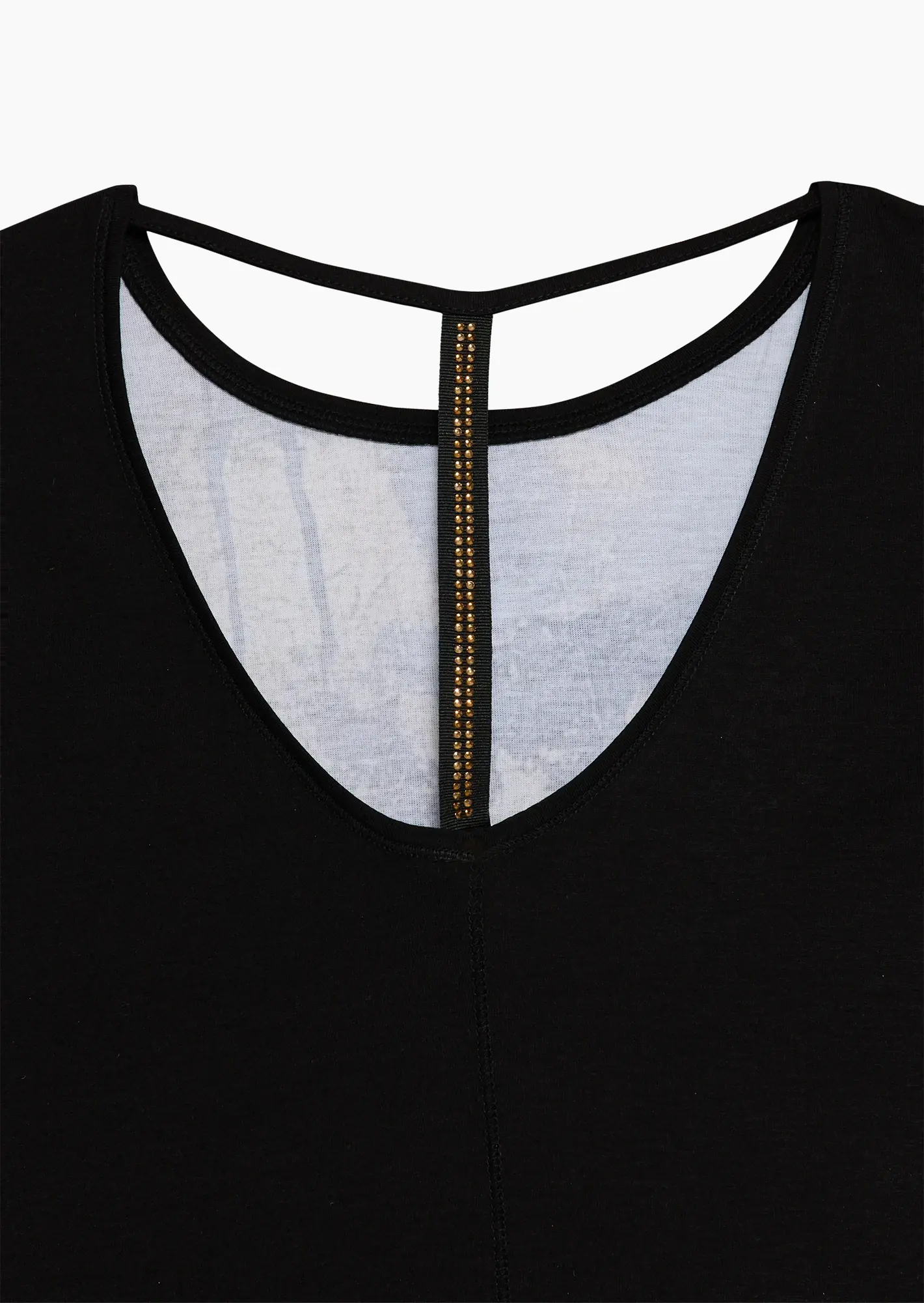 Shirt mit Highlight am Rücken, schwarz