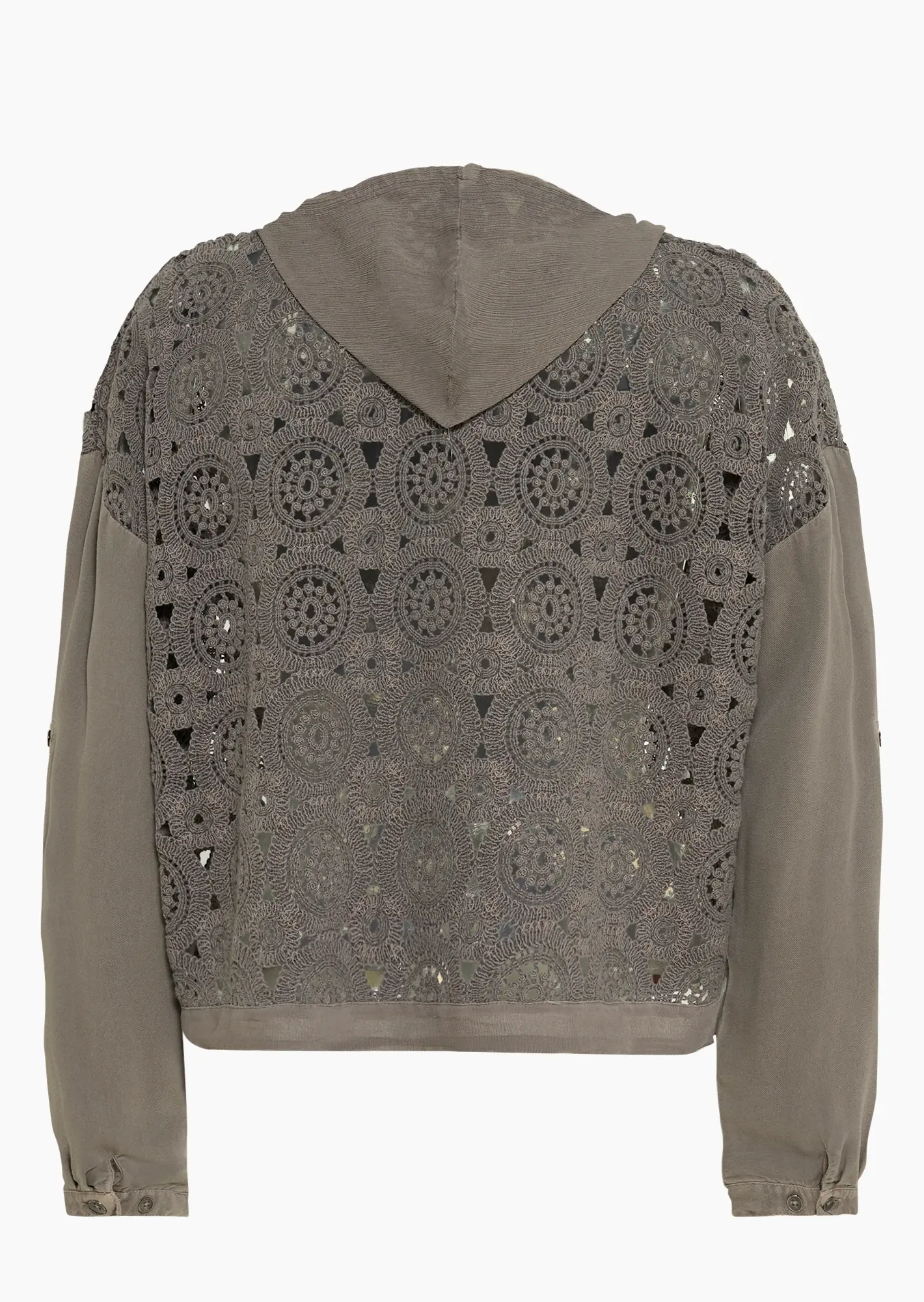 Jacke im Alloverhäkeldesign, fango