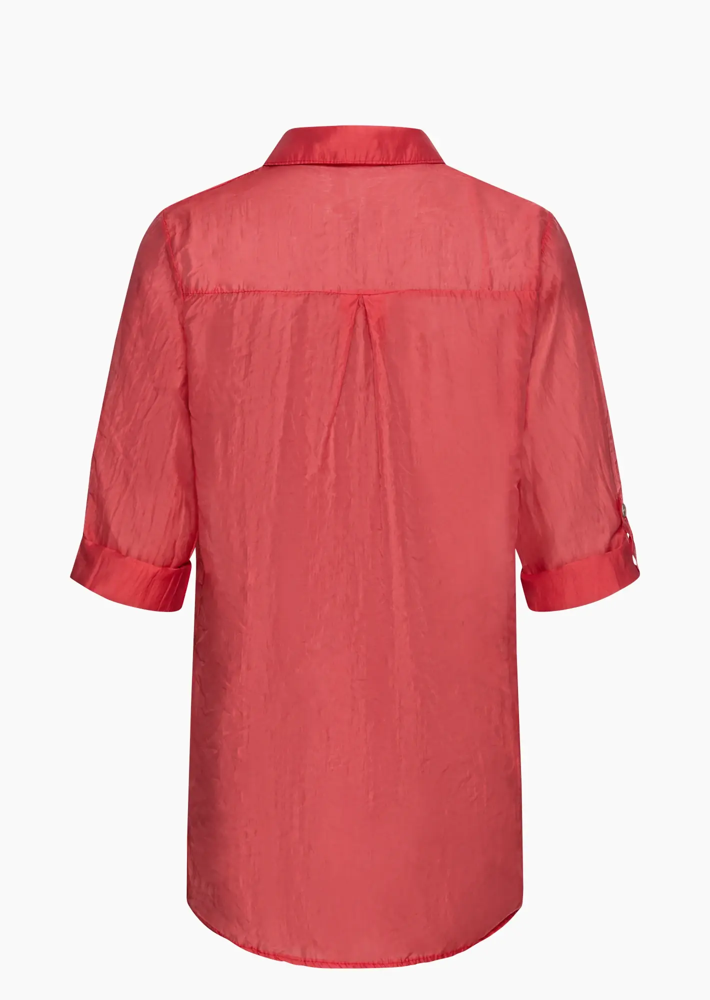 leichte & transparente Hemdbluse, tredyrot