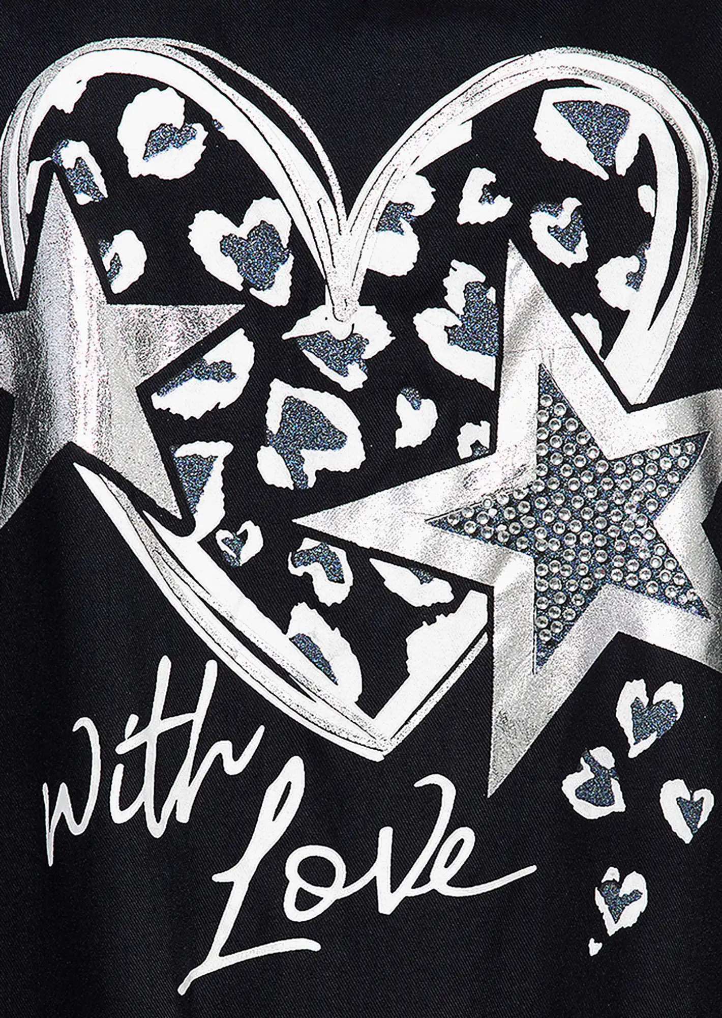 Bluse 'Love', navy