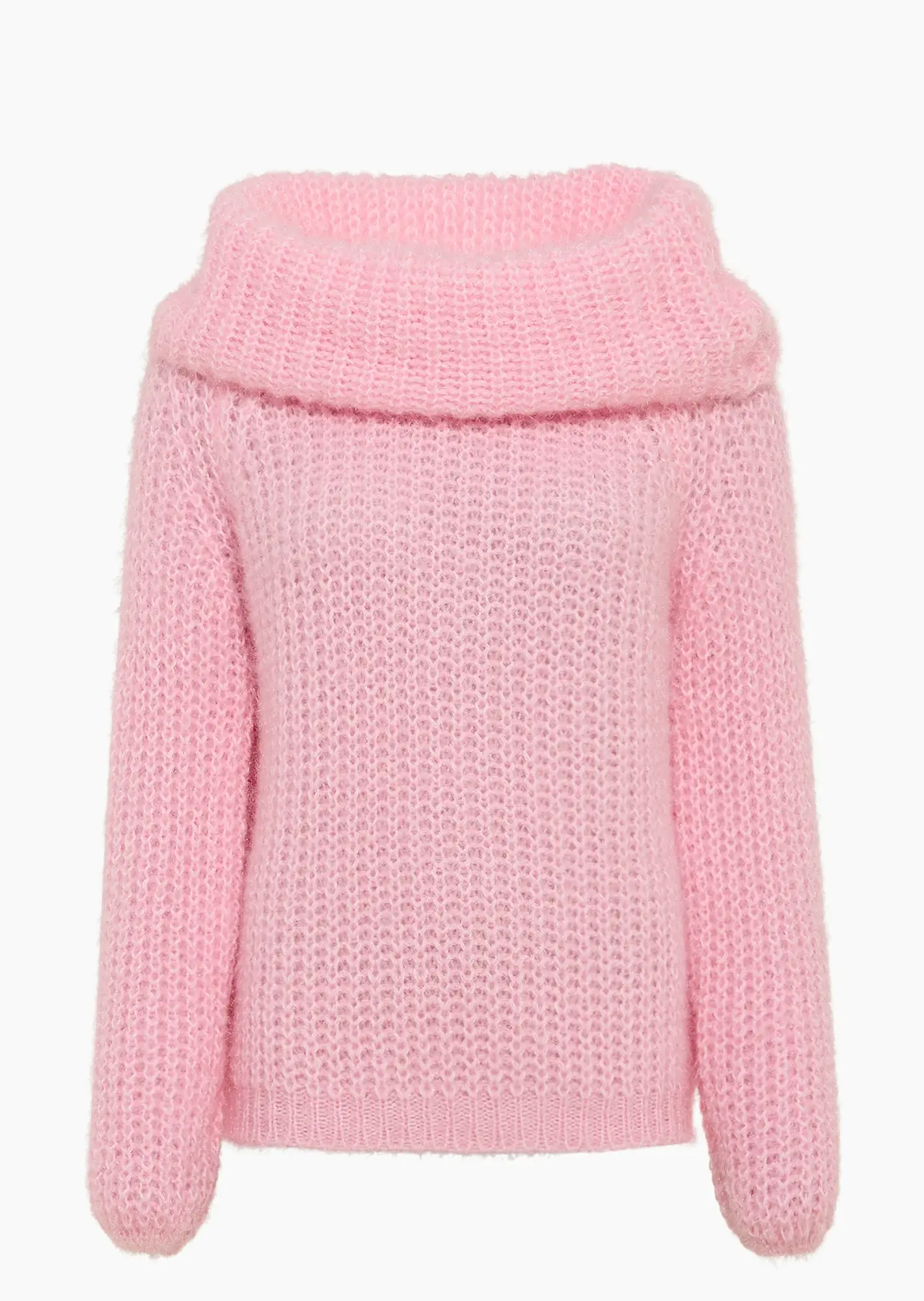 Strickpullover mit Rollkragen, mandelblüte