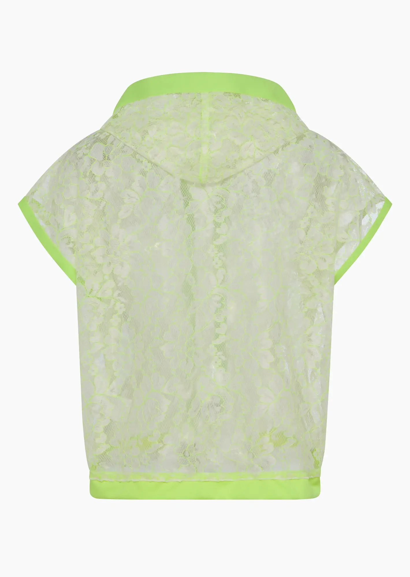 transparentes Shirt mit Highlights, neongrün