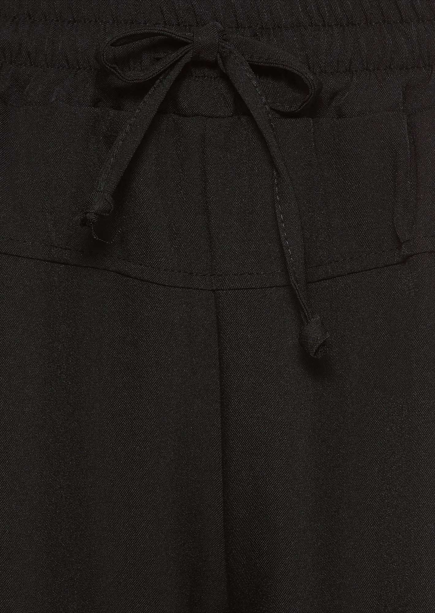 Wide Leg Hose, schwarz