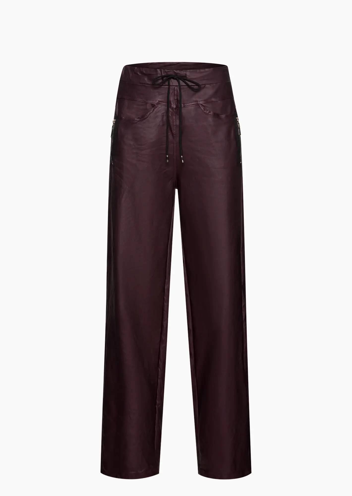 Wide Leg Joggpants, burgund