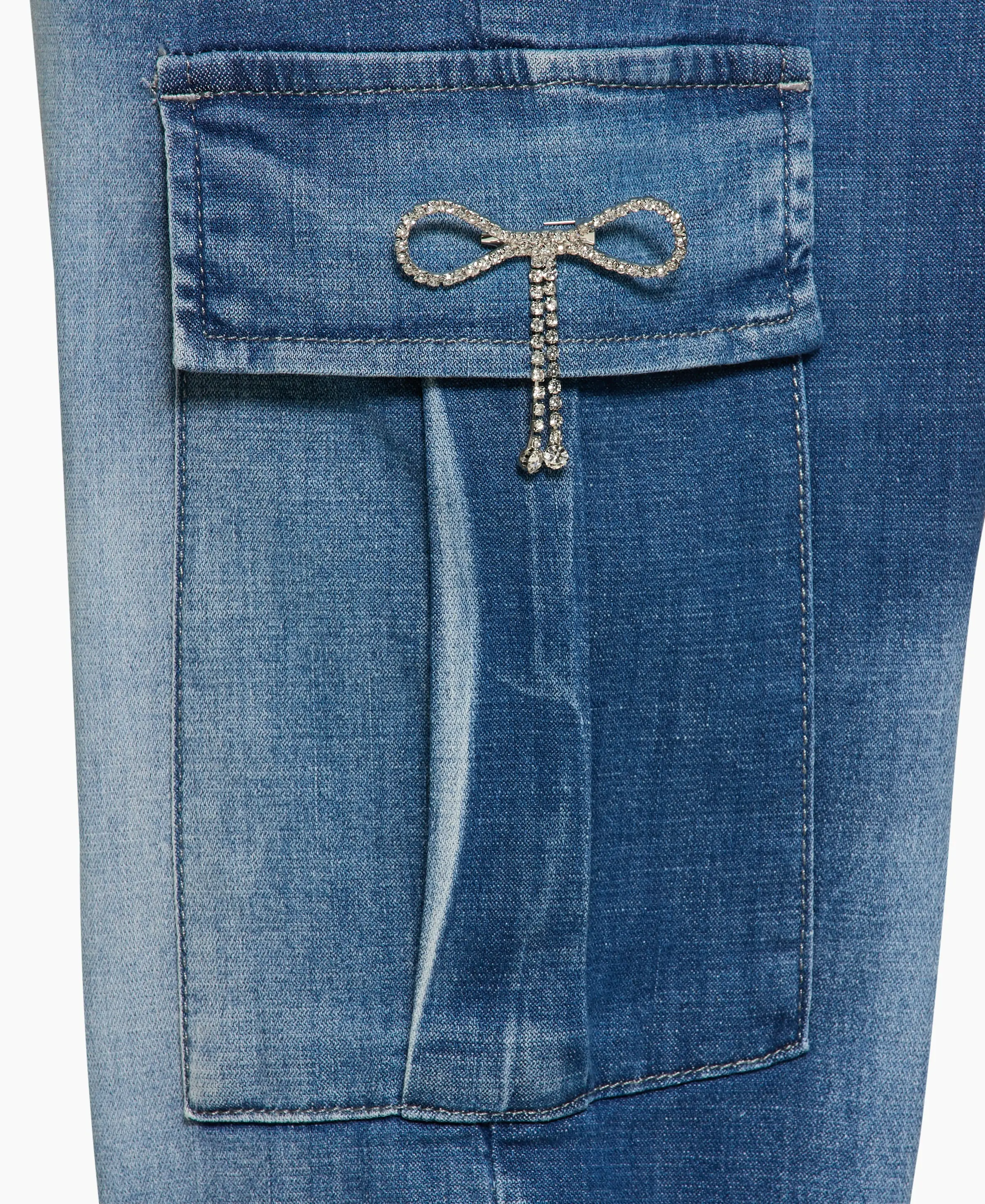 Jeans im Cargostyle, blue denim