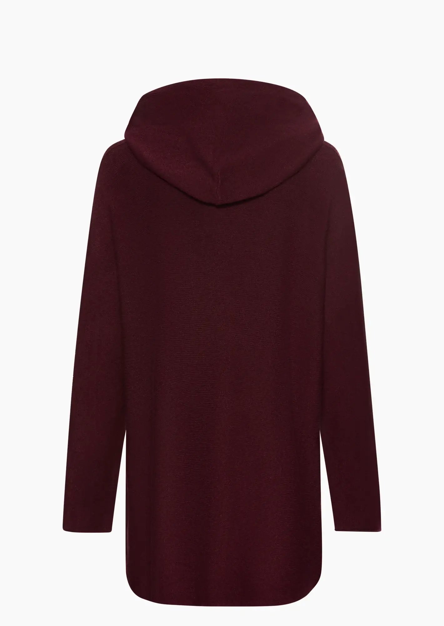Pullover in Strick-Optik, burgund