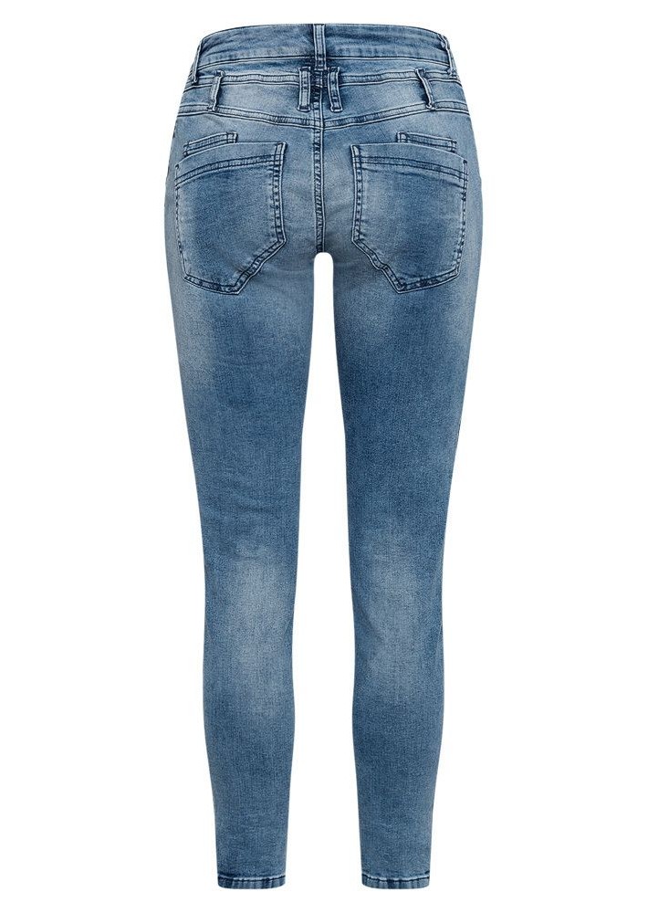 Doppelbundjeans, light blue denim