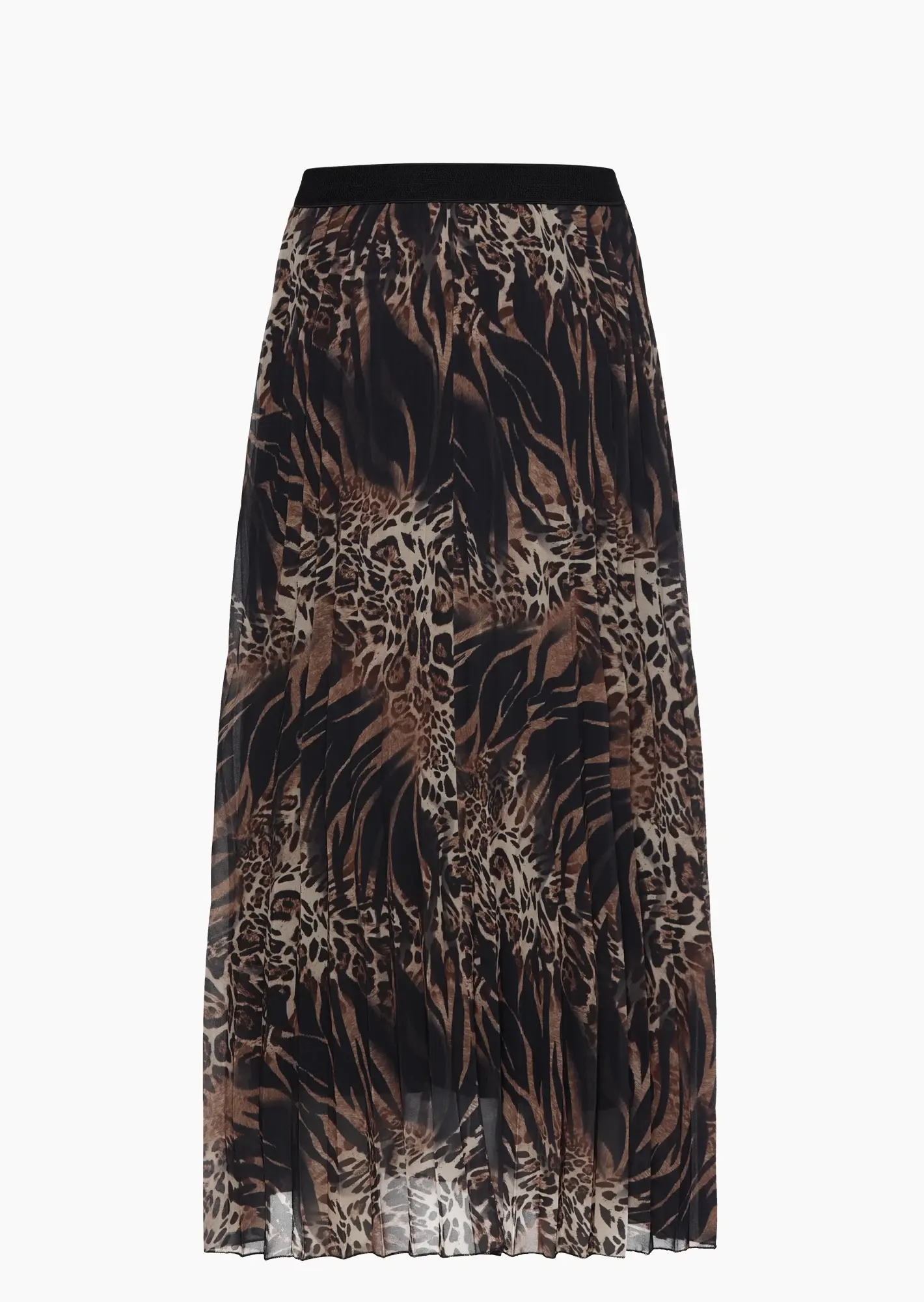 Rock im Animal-Style, schwarz-crema