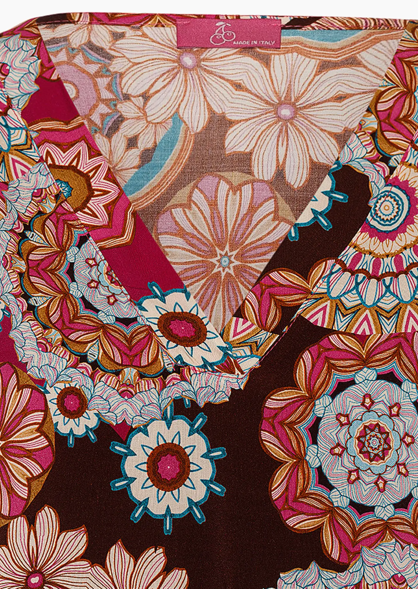 Kleid im Alloverprint, pink