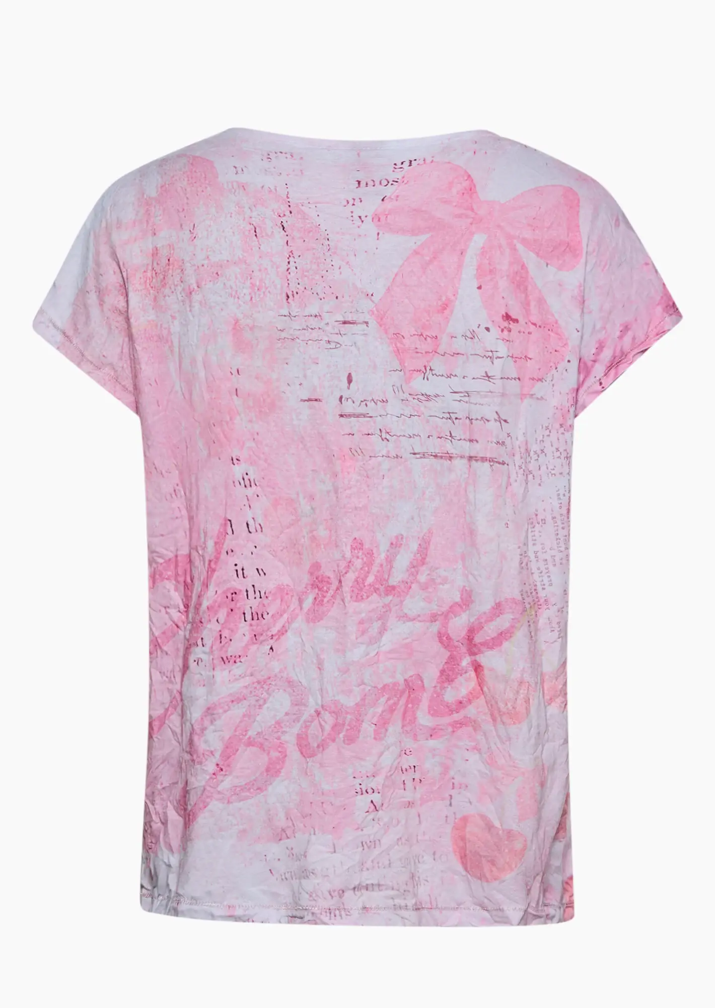 Shirt mit Print & Ziersteinen, mandelblüte