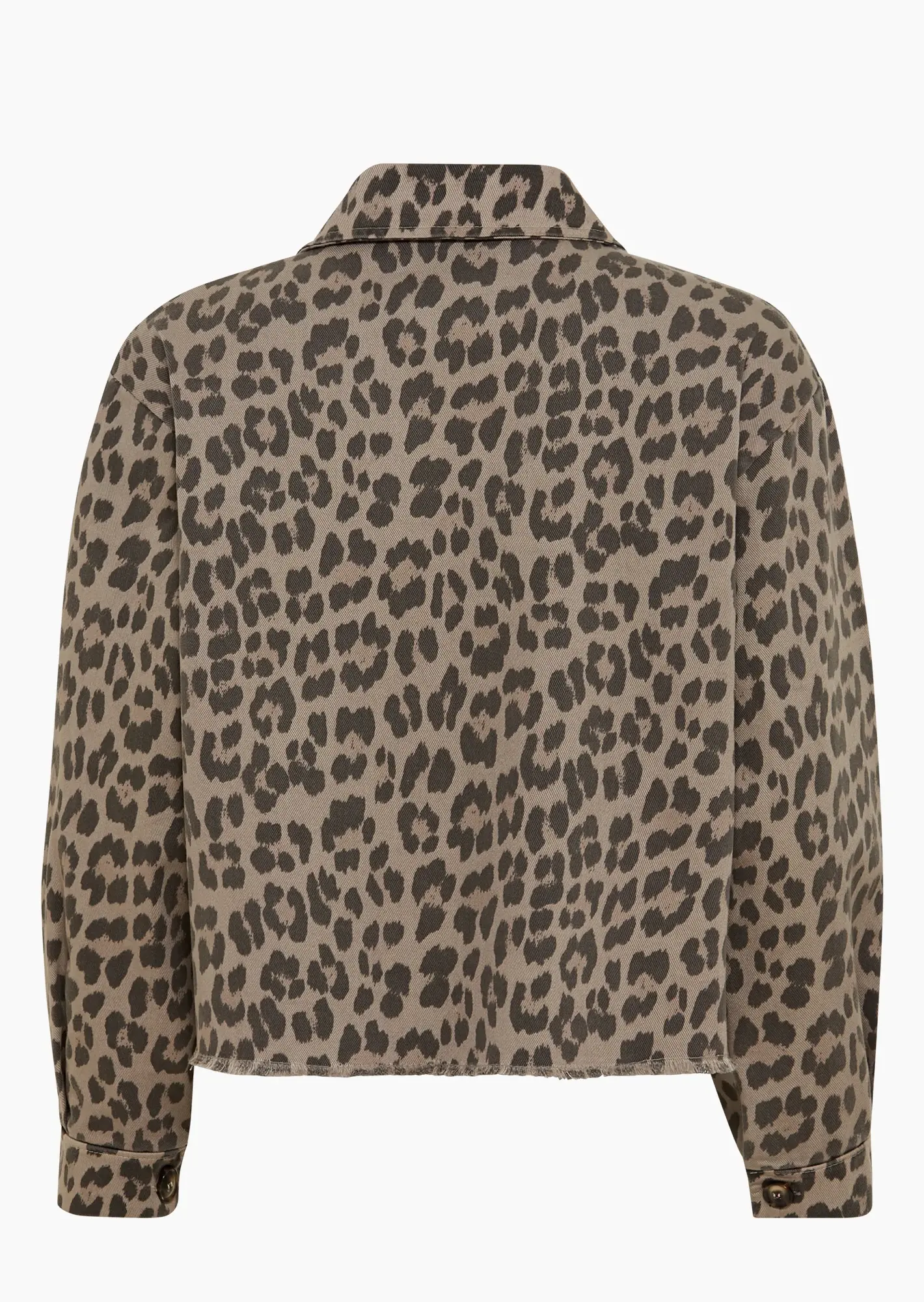 Jeansjacke im Leostyle, taupe