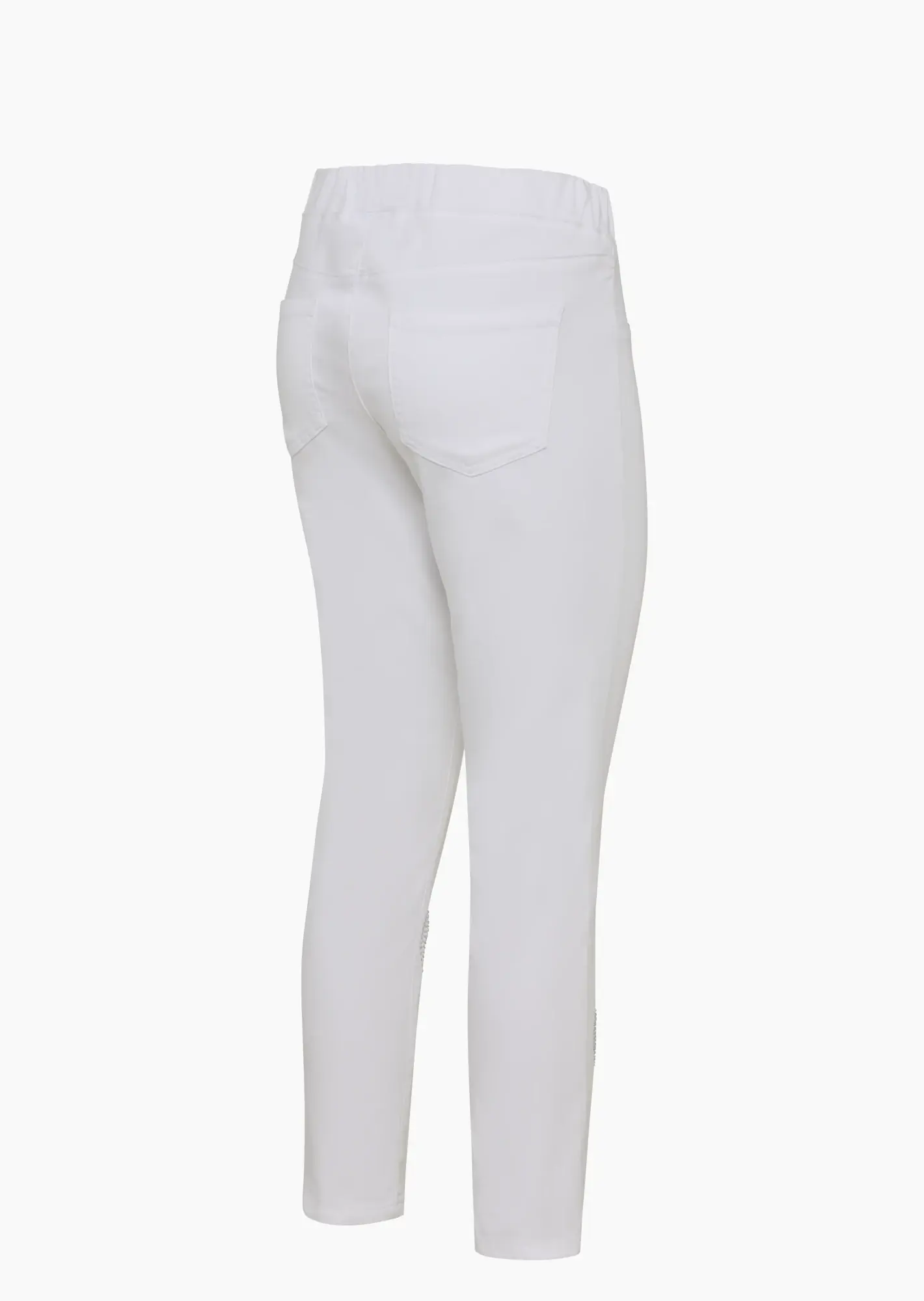 Jeggings mit Ziersteinapplikationen, weiß