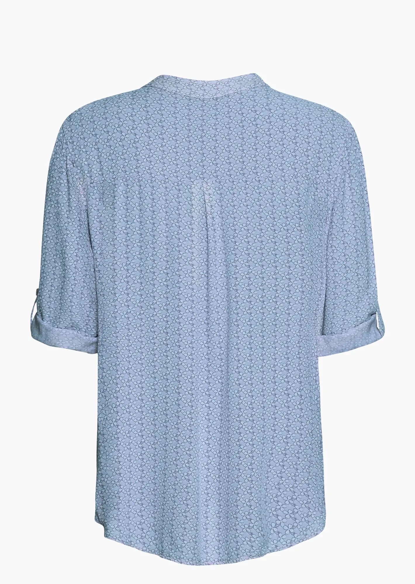Bluse im Alloverprint, eiskristall