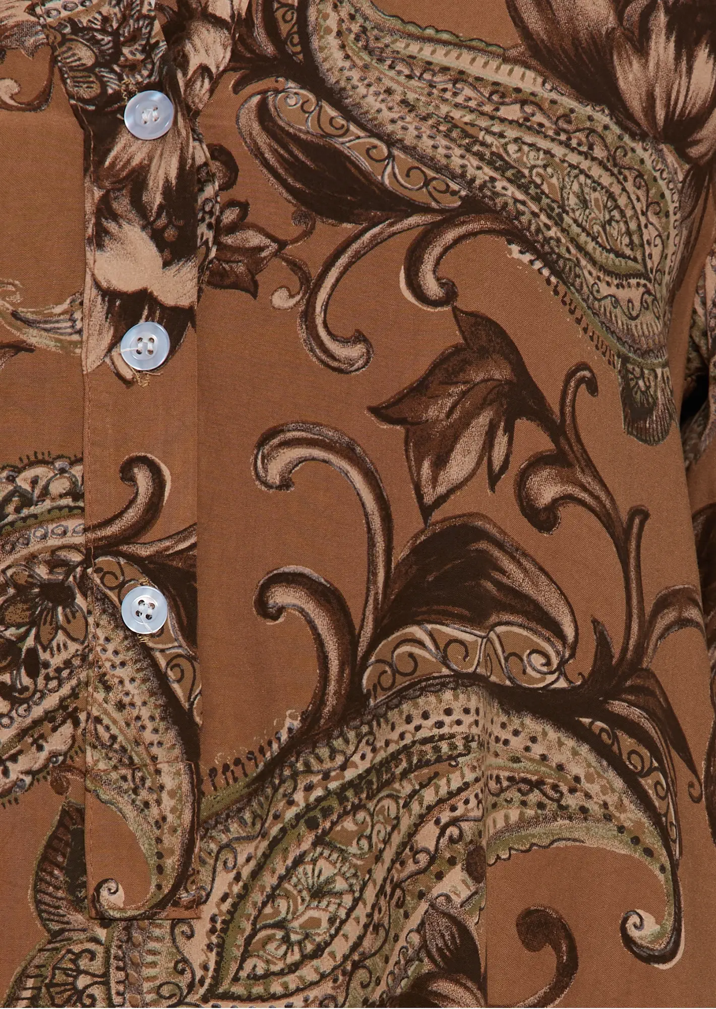 Bluse mit Mustern, cappuccino