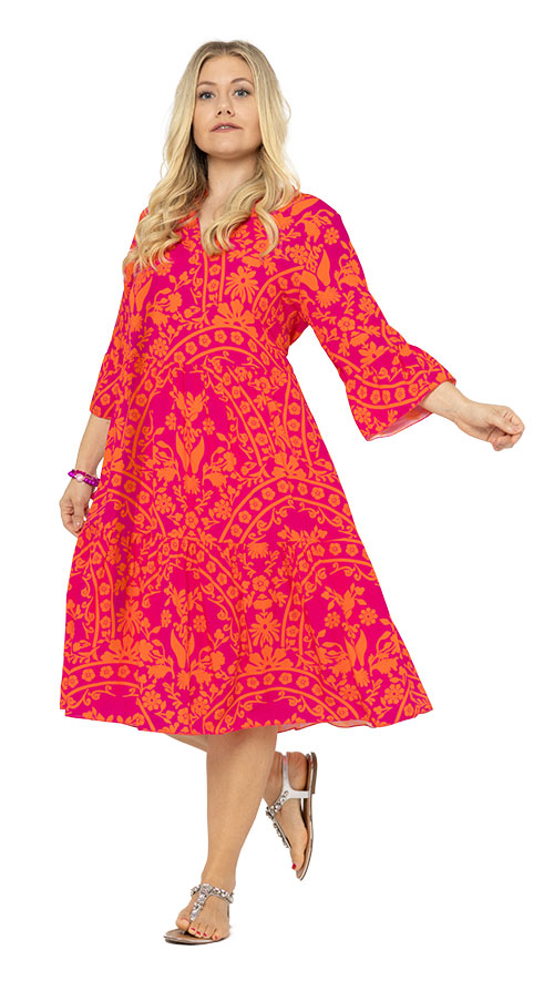 Dress Pink-Orange