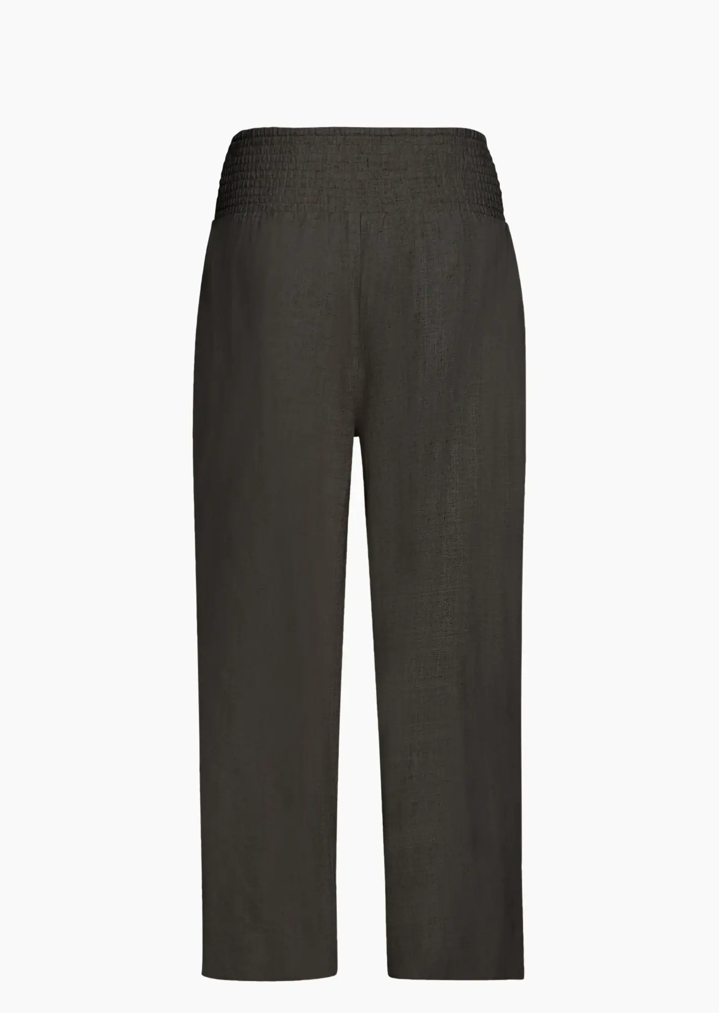 Wide Leg Leinenmixhose, khaki
