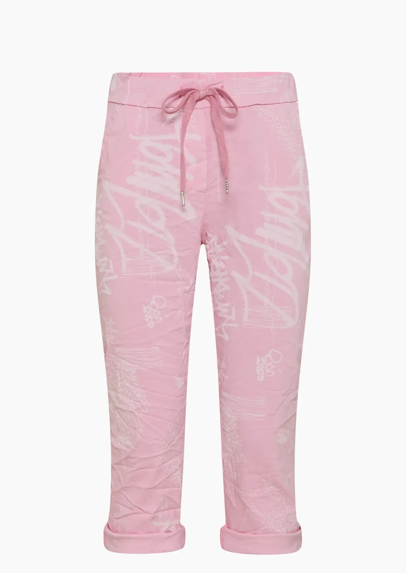 Capri-Joggpants mit Print, mandelblüte