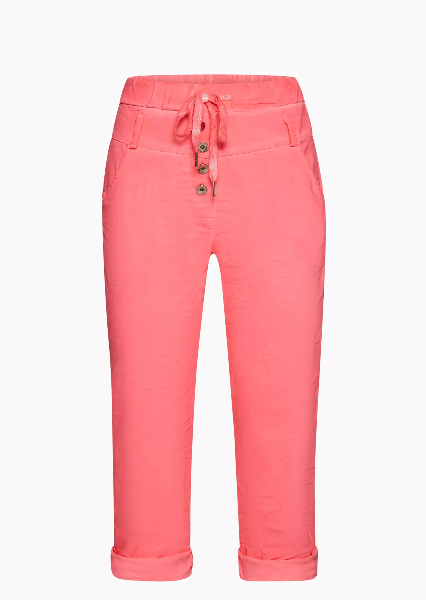 Capri-Joggpants, neon lobster