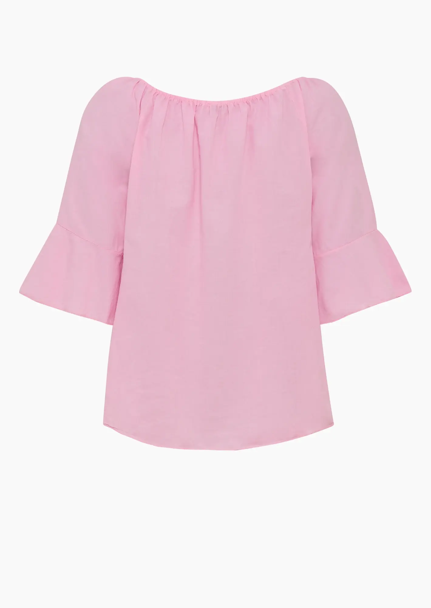 Leichte Baumwoll-Bluse mit Zierblüten-Stickerei, mandelblüte