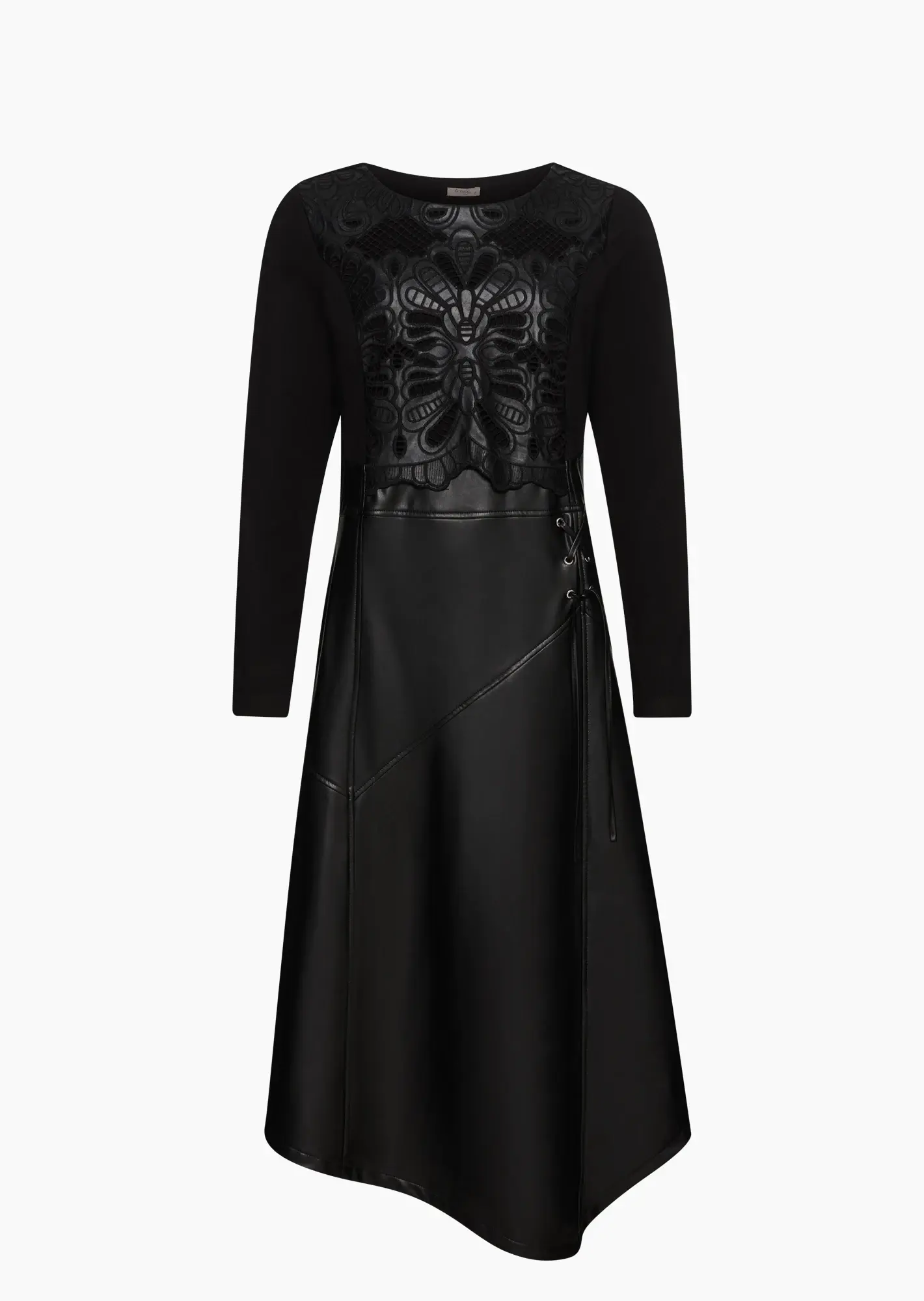 Kleid mit Highlights, schwarz