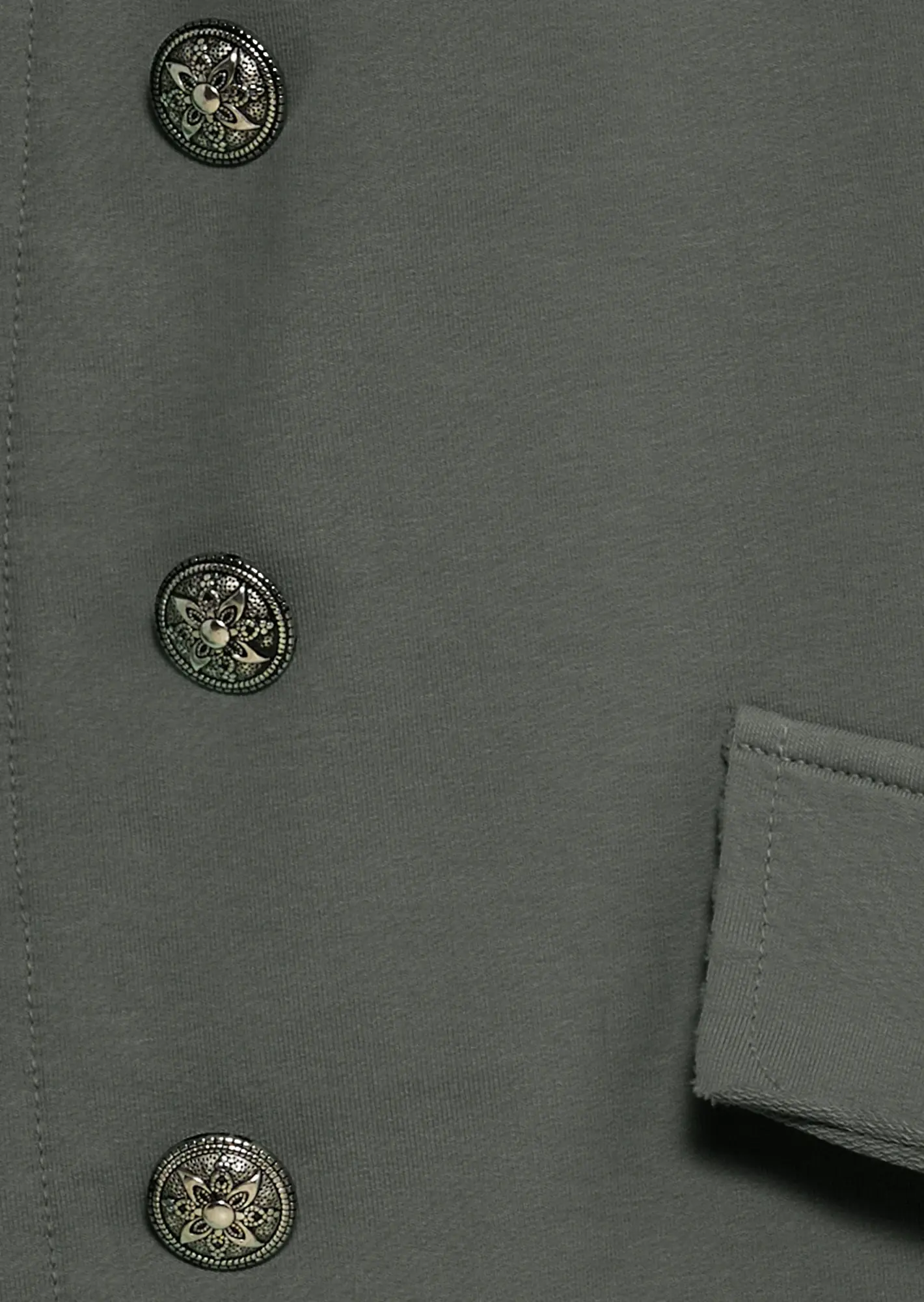 Blazer im Military-Style, oliv