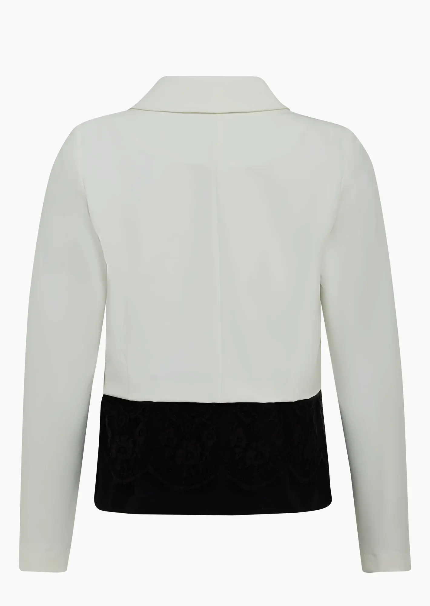 Blazer mit Spitzendetail, offwhite