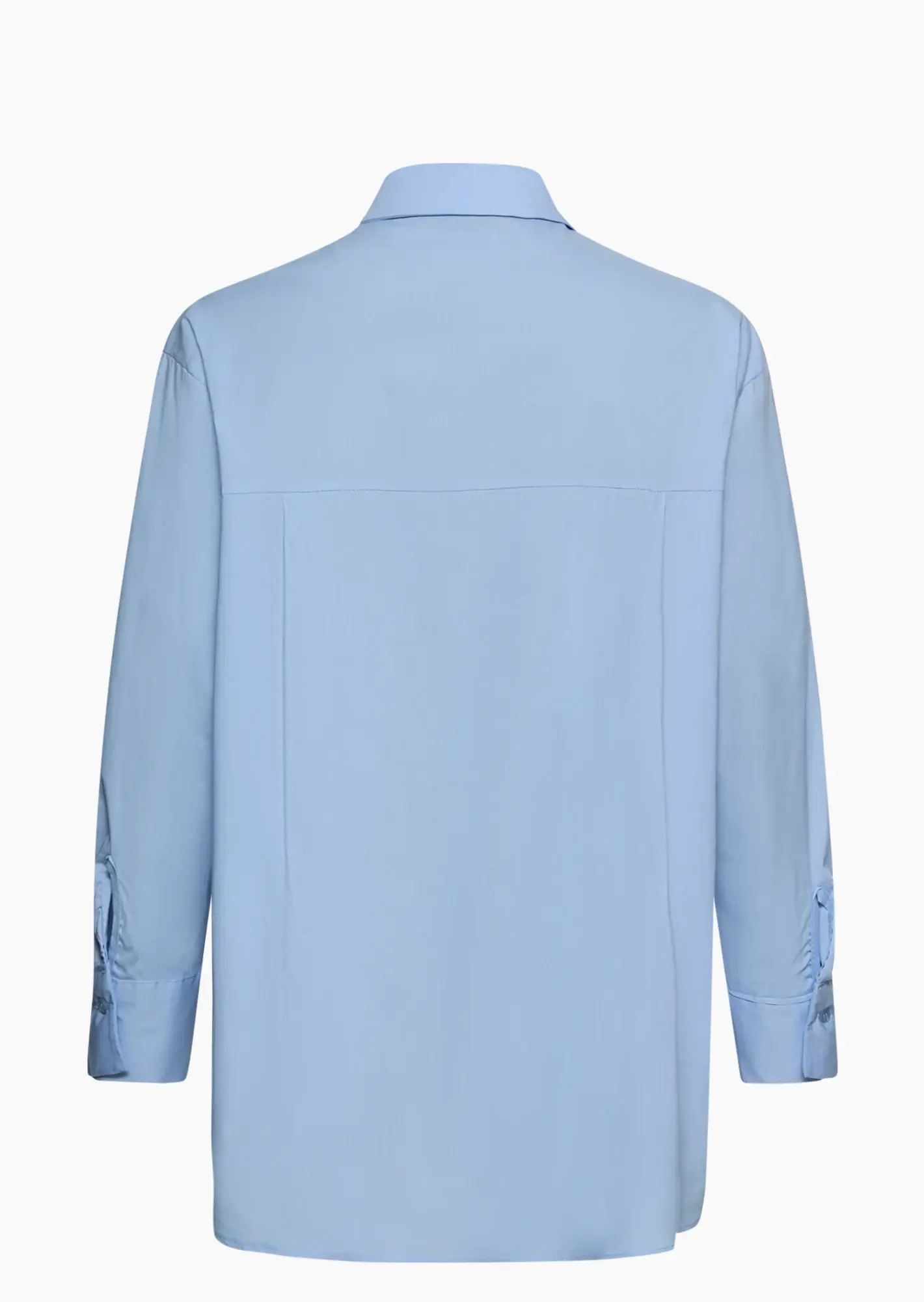 Bluse mit Stickerei, blau