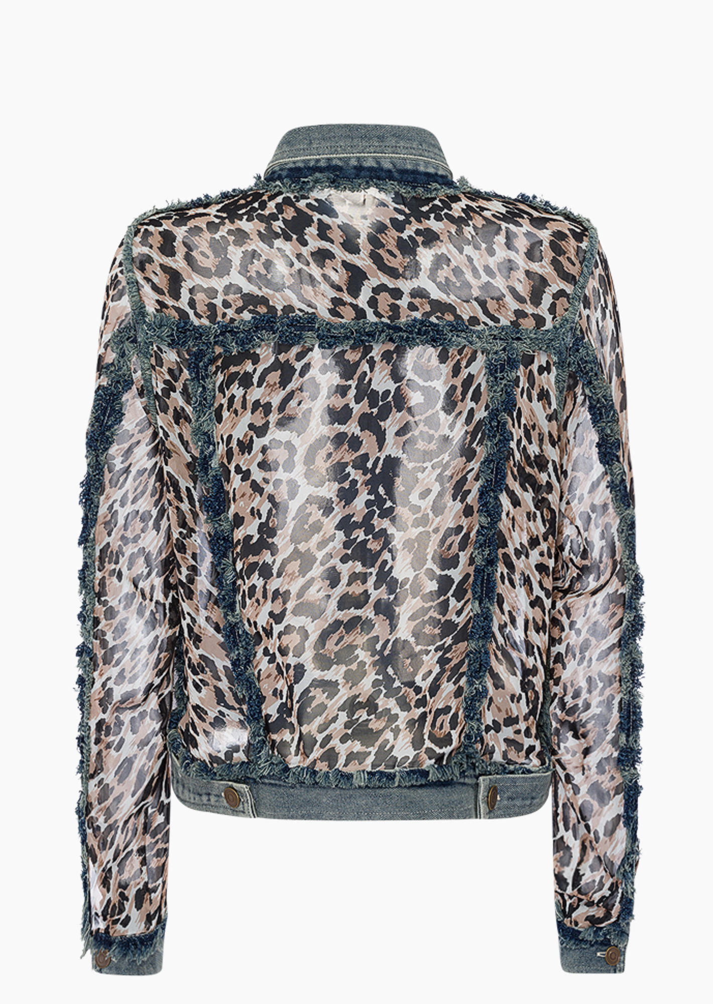 Jeansjacke kombiniert mit Leodesign, blue denim