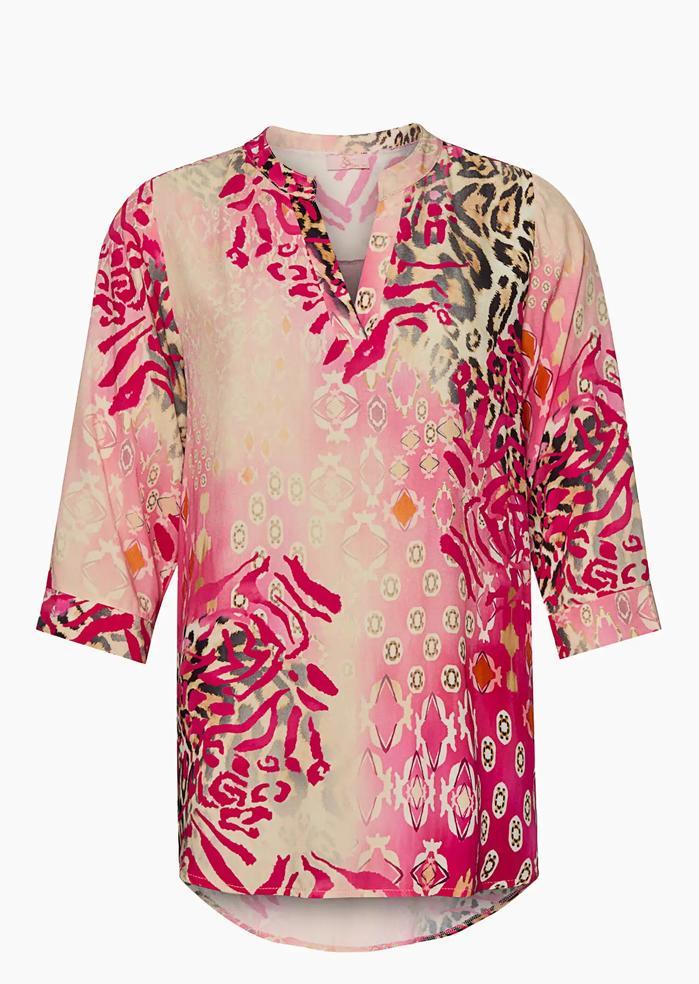 Bluse  im Alloverprint, very berry