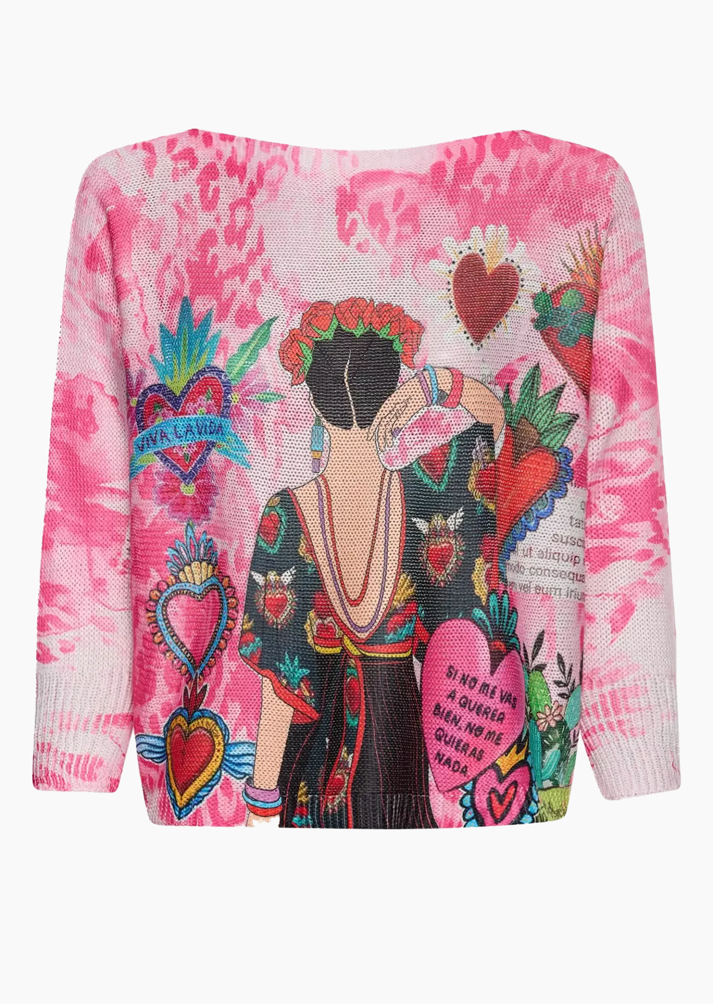 Statement-Strickpullover 'Viva La Vida', pink