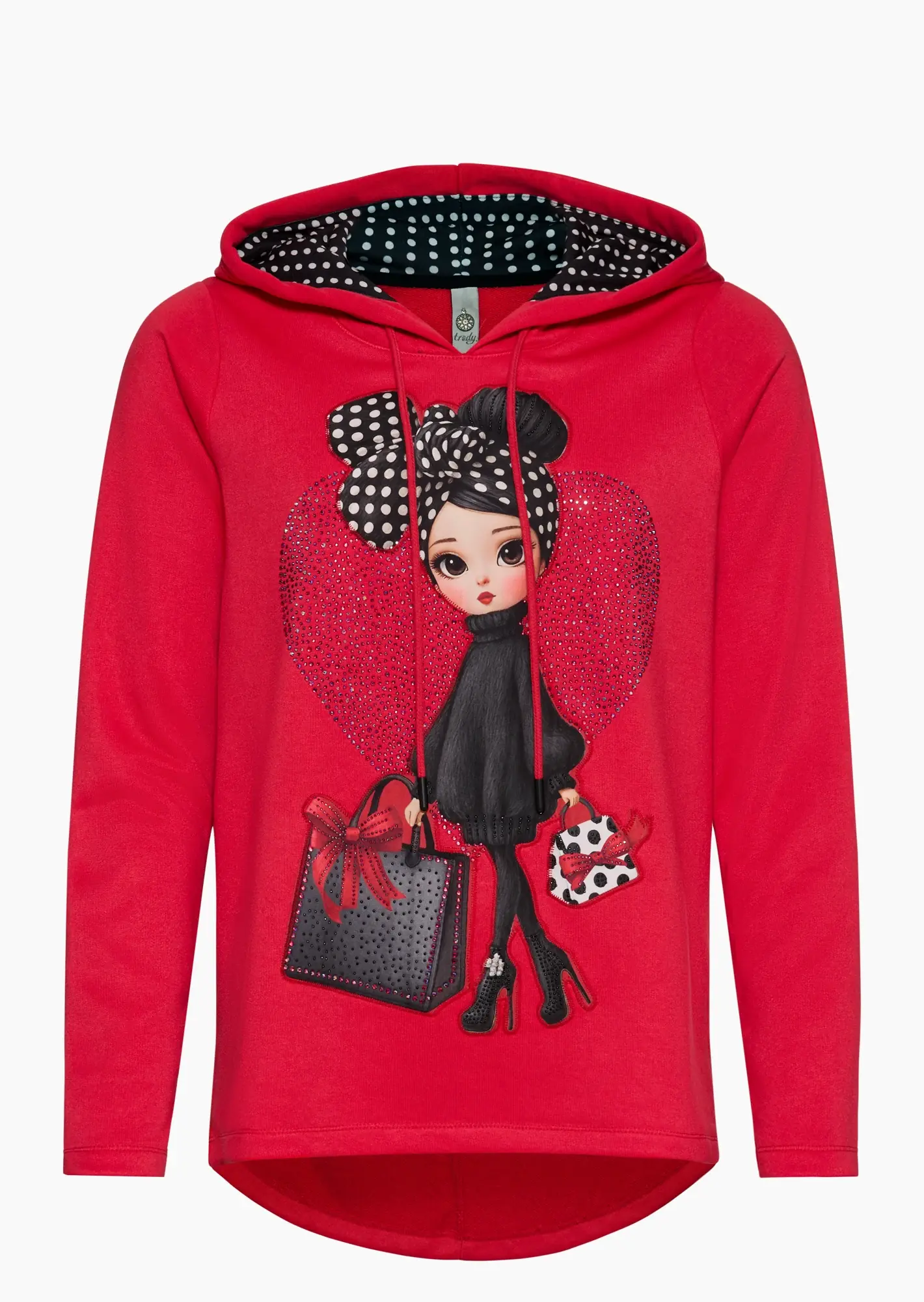 Sweatpullover mit Print, tredyrot