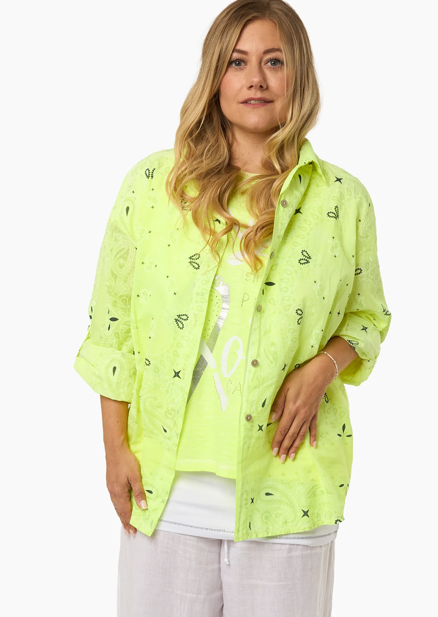 Bluse im Alloverprint,