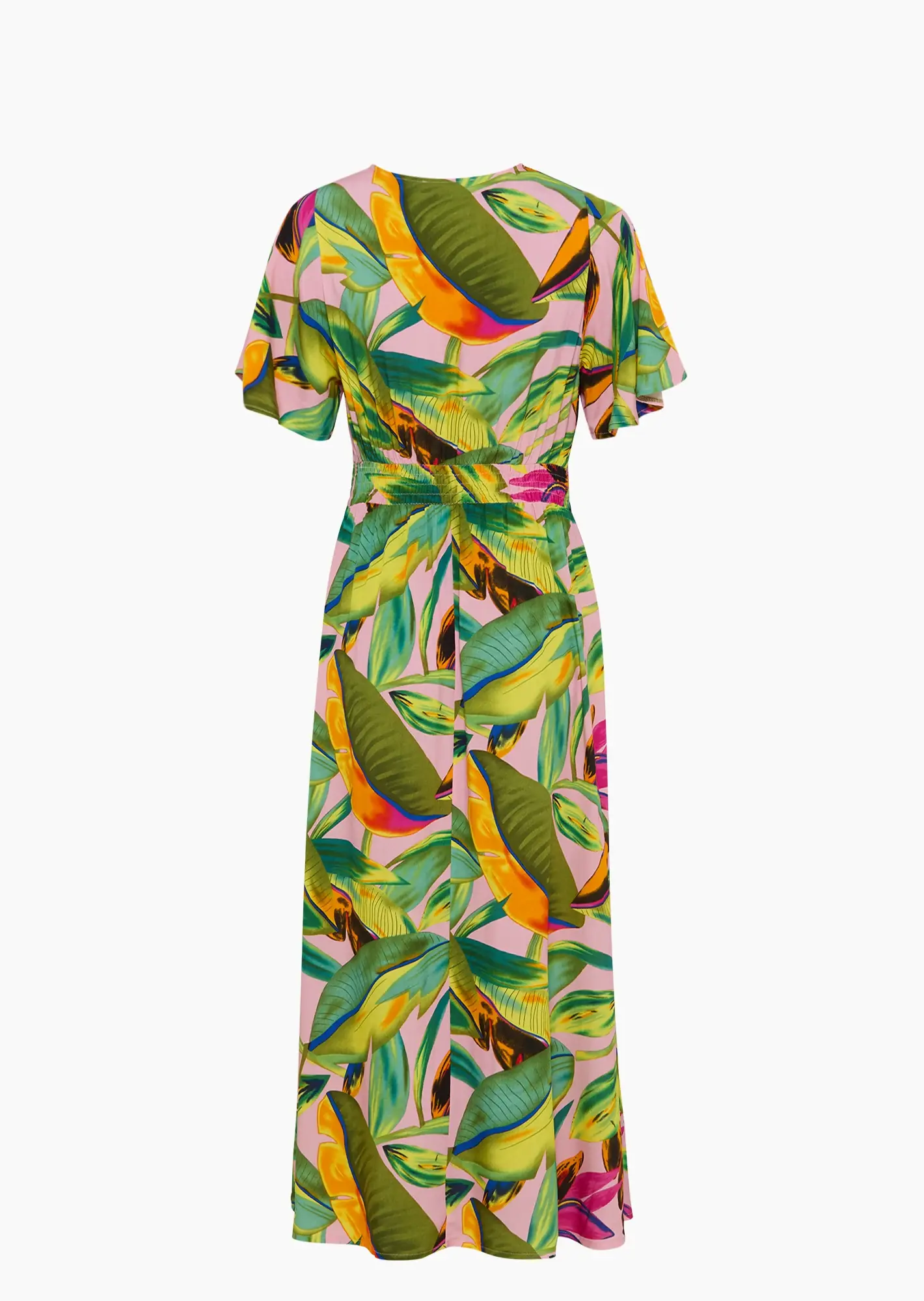 gemustertes Maxi-Kleid, bunt