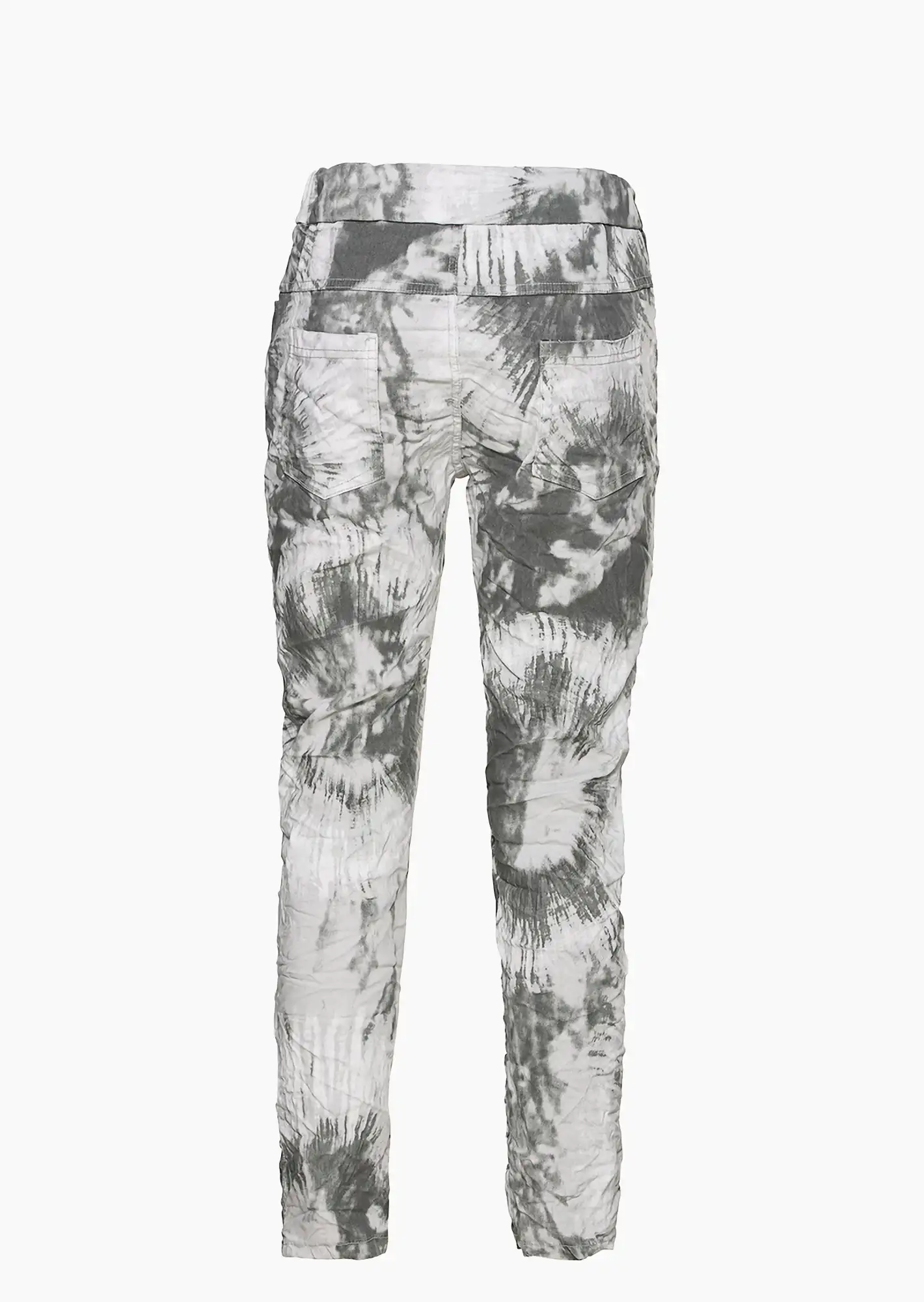 Hose im Batik-Print, grau