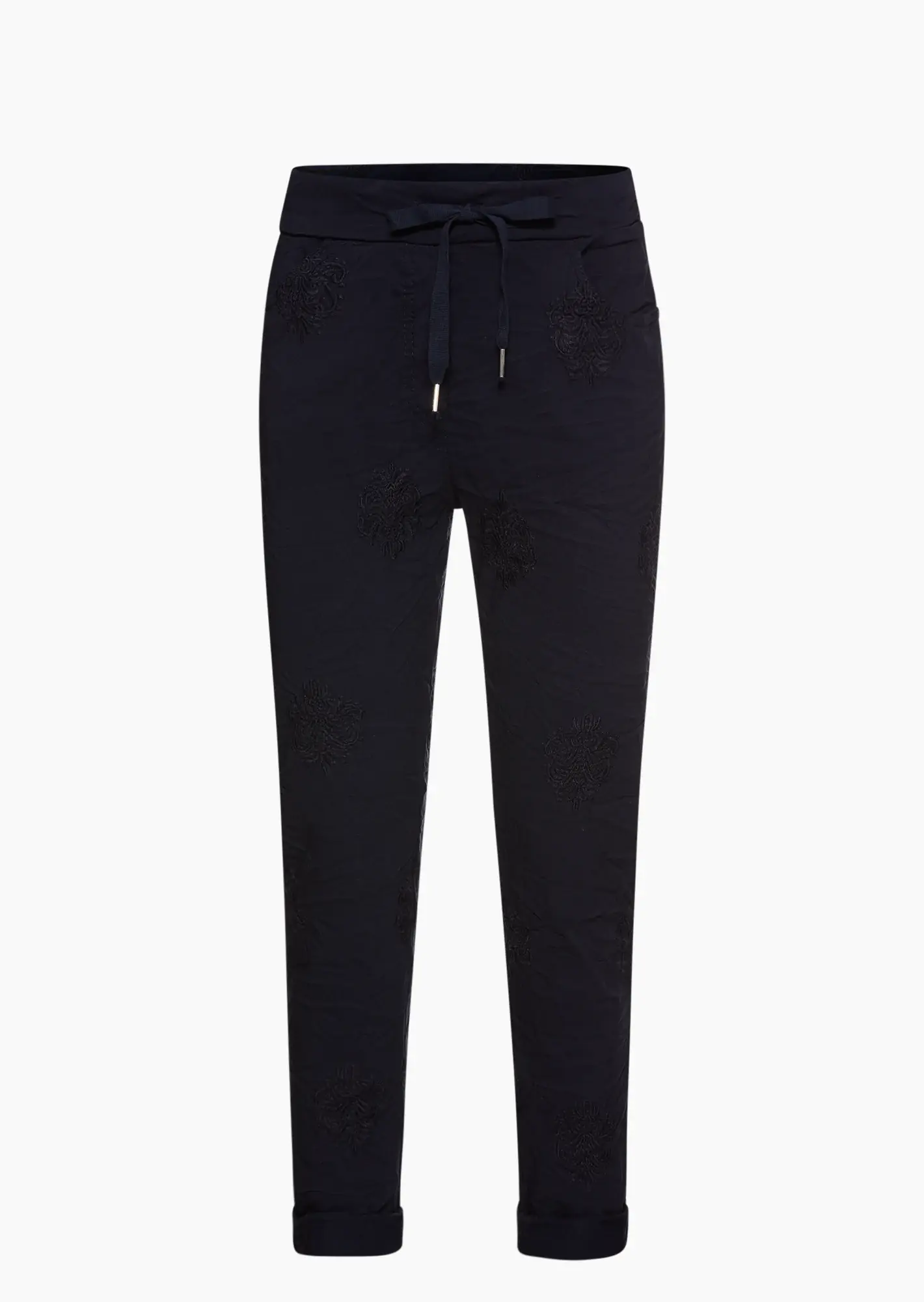 Joggpants mit Stickerei, navy